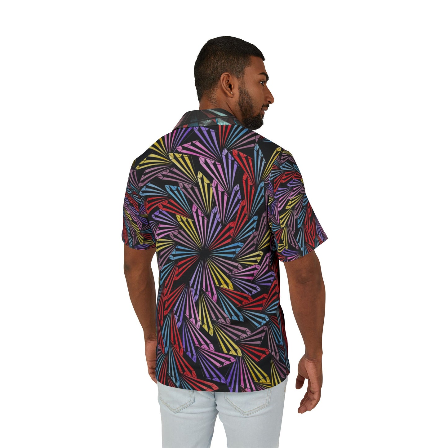 PINWHEELE Men's Hawaiian Camp Shirt (AOP)