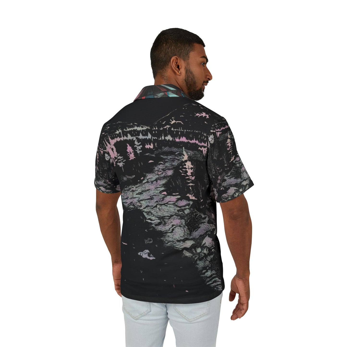 WONDERLUST Men's Hawaiian Camp Shirt (AOP)