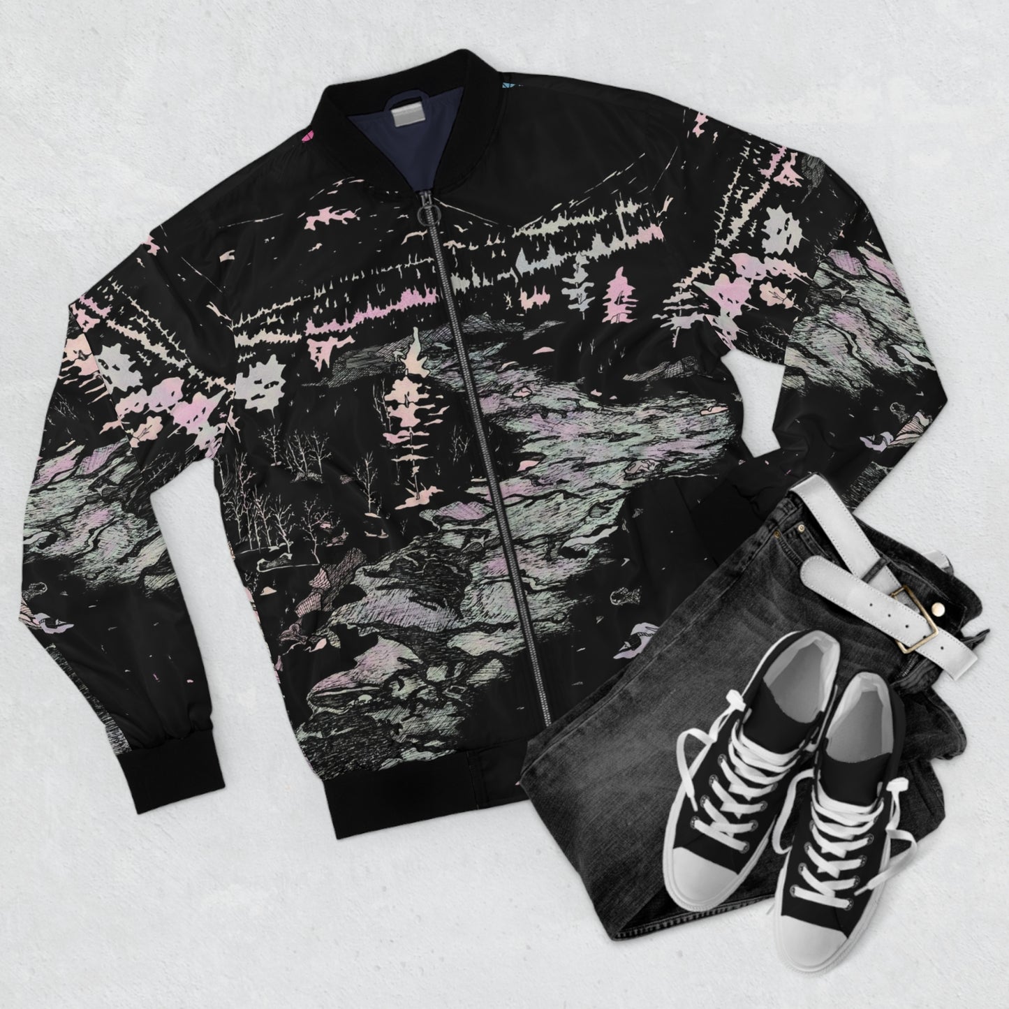 WONDERLUST Men's Bomber Jacket (AOP)
