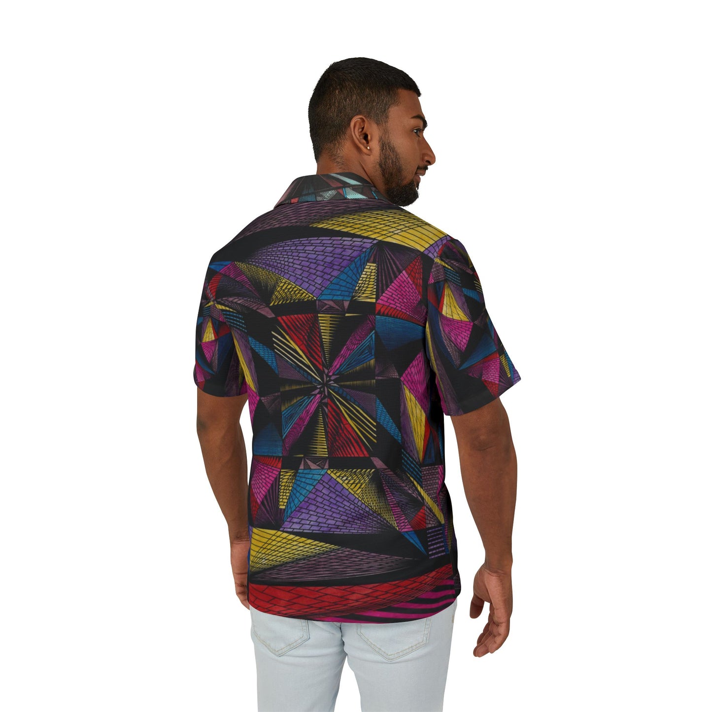 EDIFACE Men's Hawaiian Camp Shirt (AOP)
