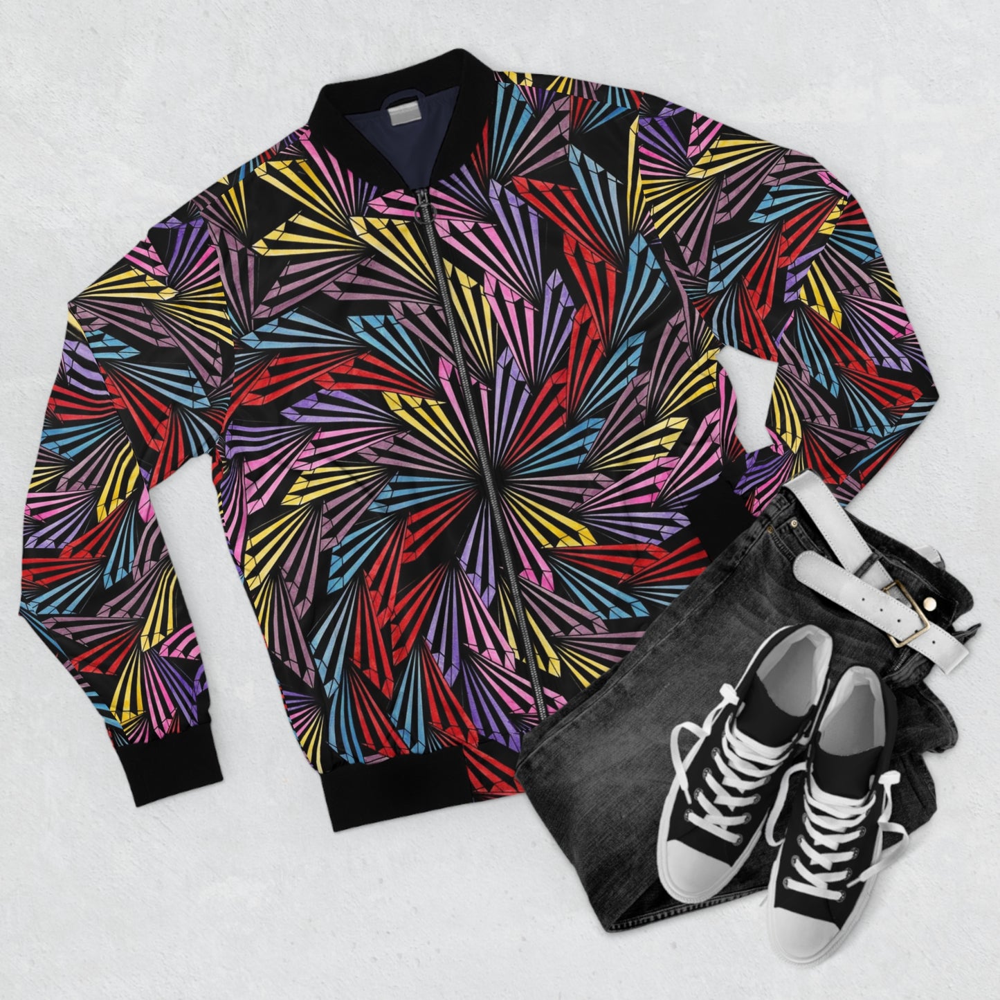 PINWHEELE Men's Bomber Jacket (AOP)