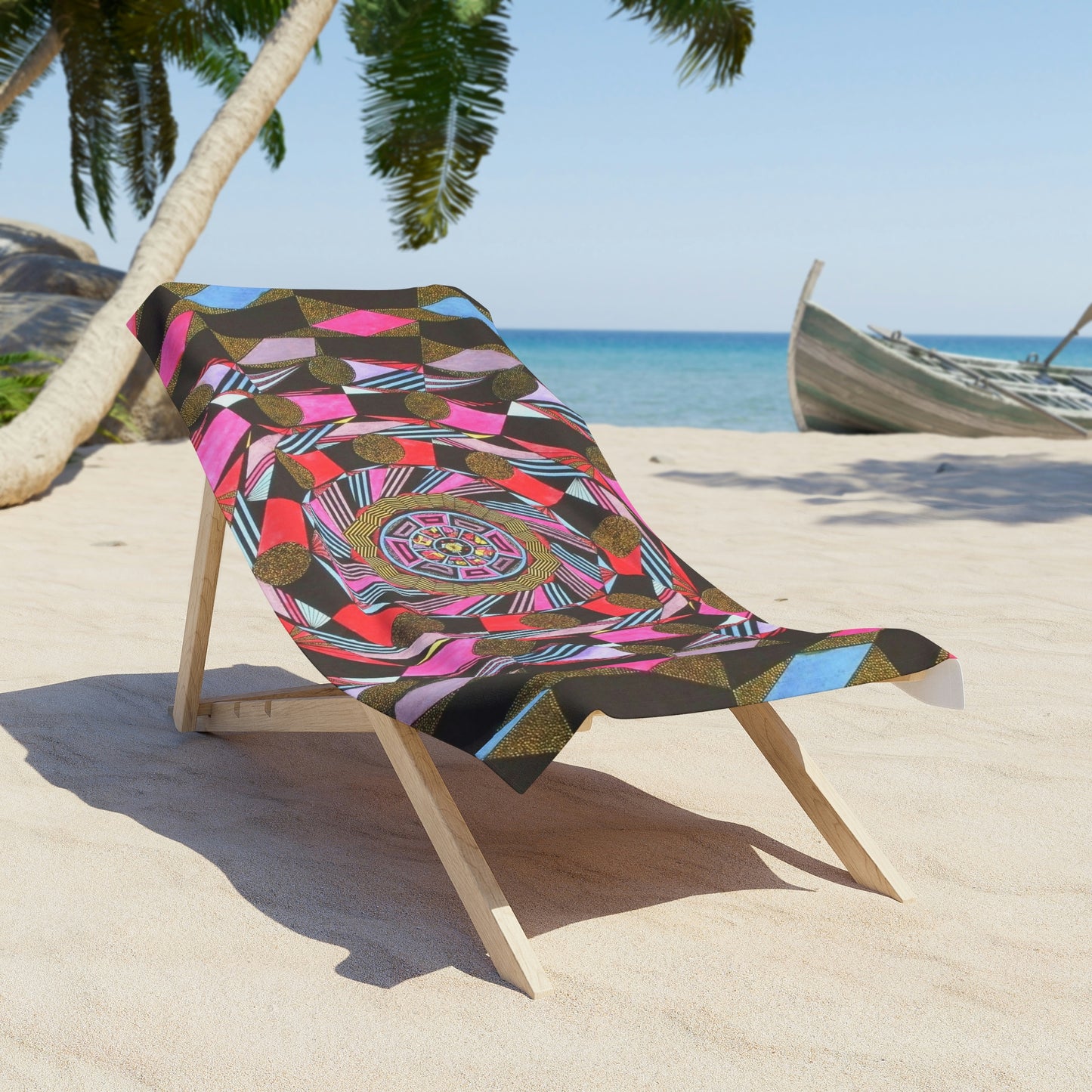 ABSTRACT COLONNADE Beach Towel