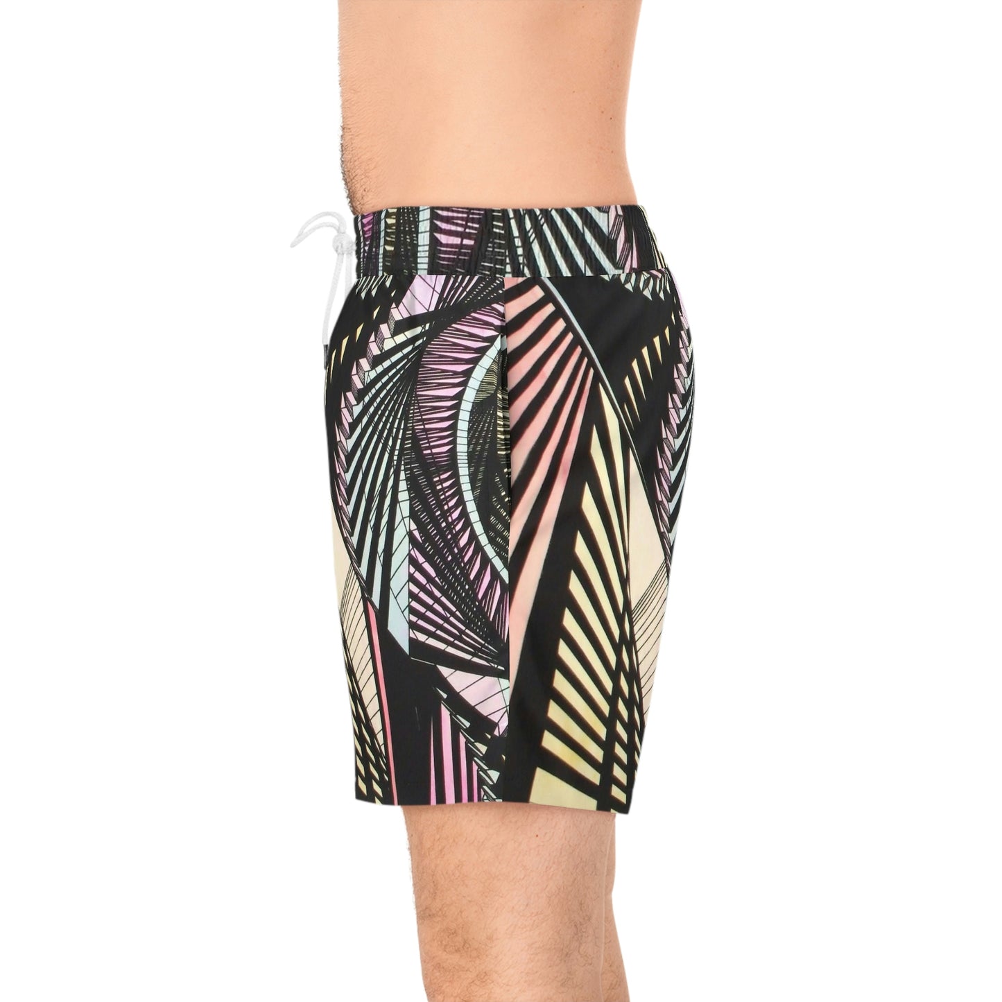 CITADEL (PASTEL) Men's Mid-Length Swim Shorts (AOP)