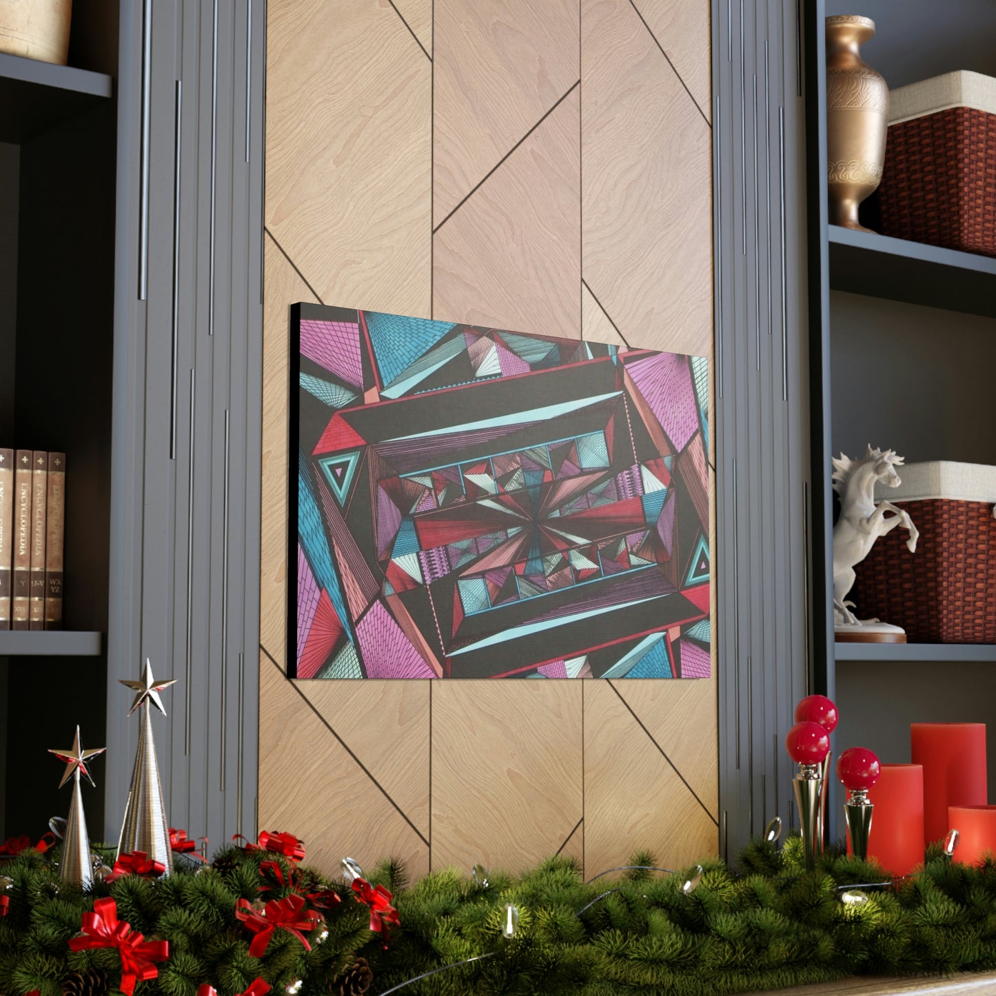 LIGHT DUO MEGALOPOLIS Canvas Gallery Wraps