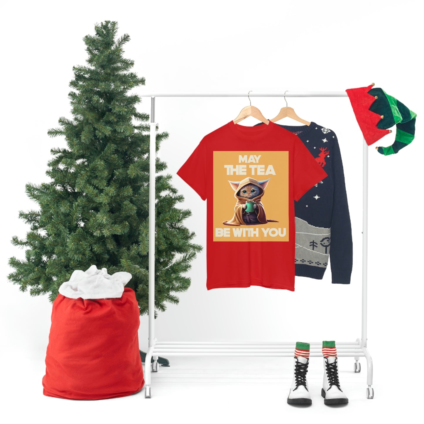 MAY THE TEA BE WITH YOU Unisex Heavy Cotton Tee