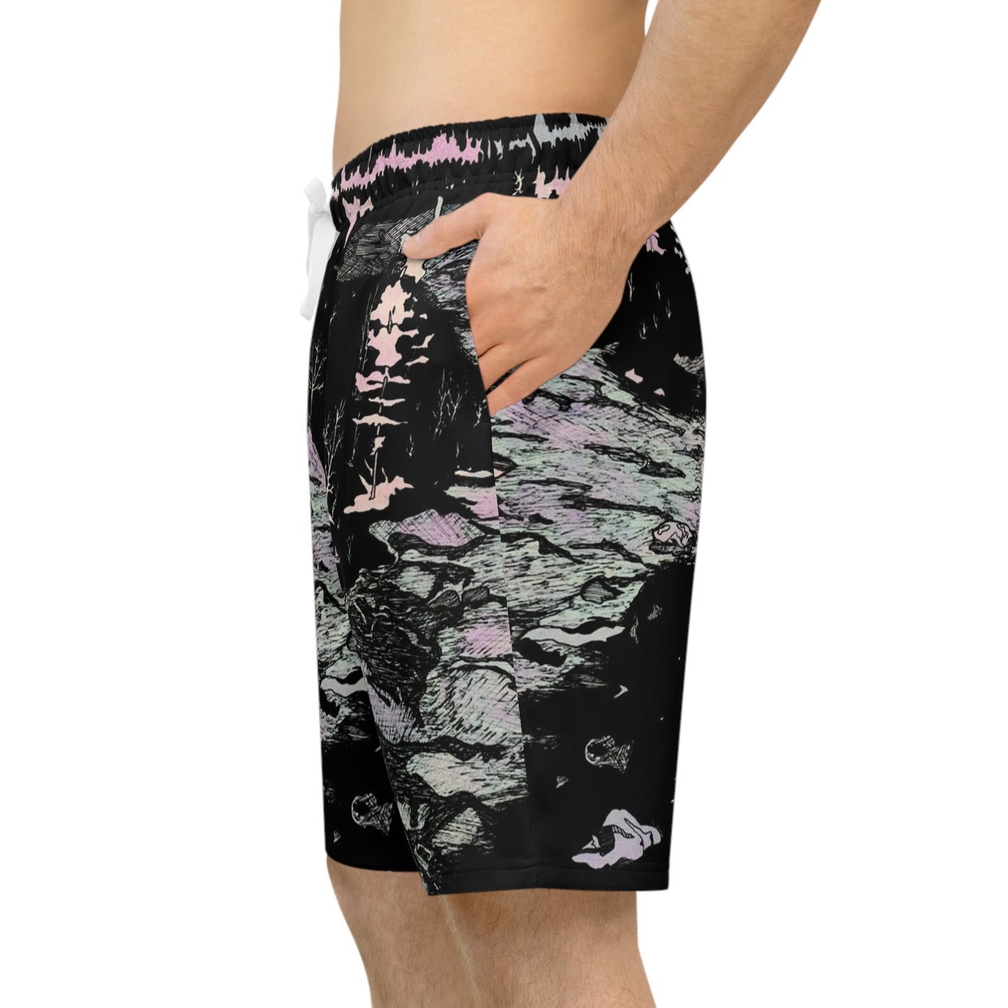 WONDERLUST Athletic Long Shorts (AOP)