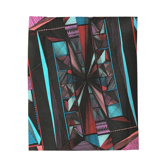 LIGHT DUO MEGALOPOLIS Velveteen Plush Blanket
