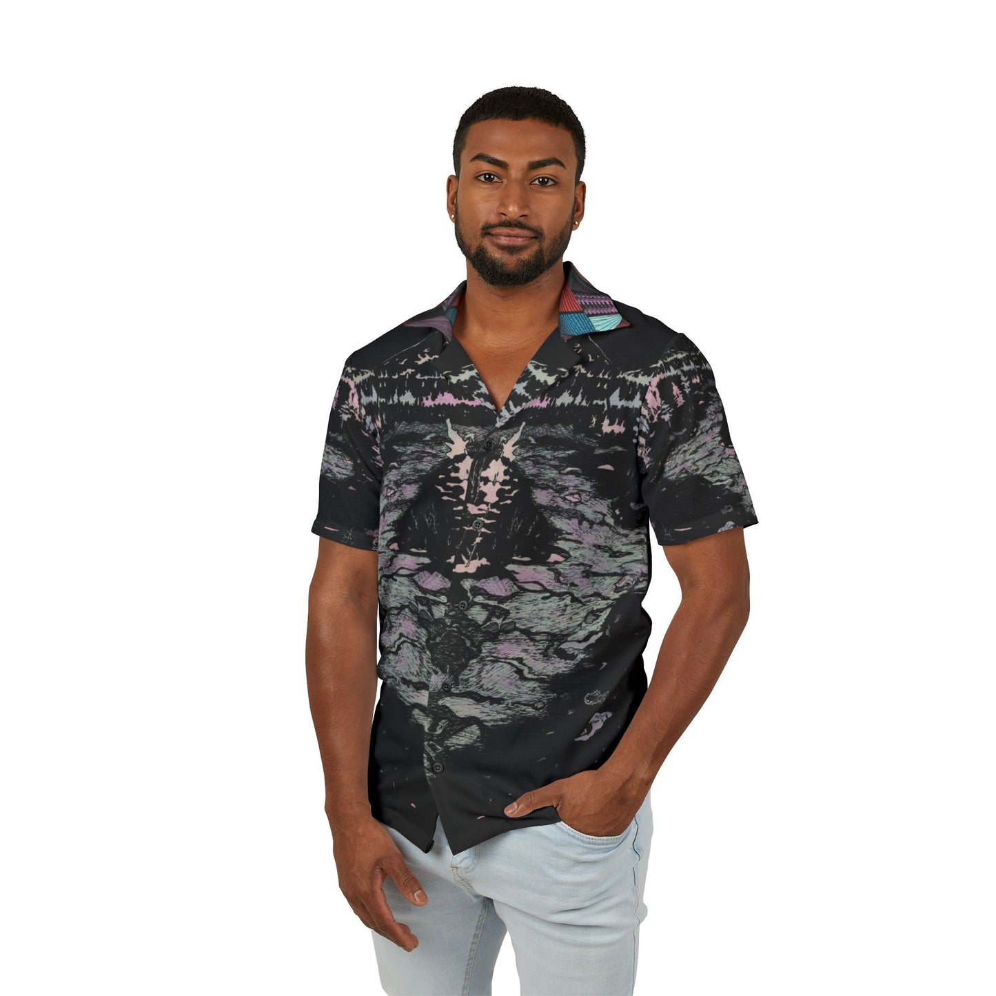 WONDERLUST Men's Hawaiian Camp Shirt (AOP)