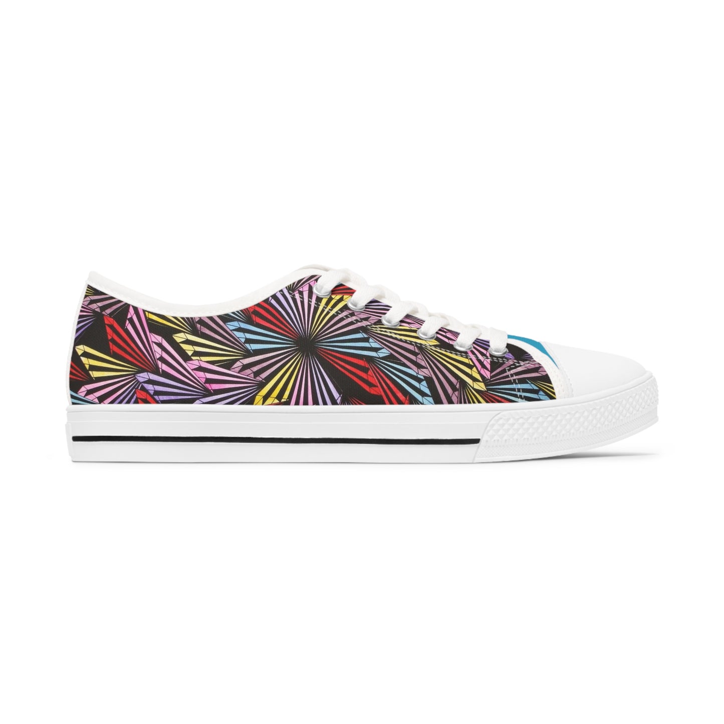PINWHEEL (TURQUOISE) Women's Low Top Sneakers