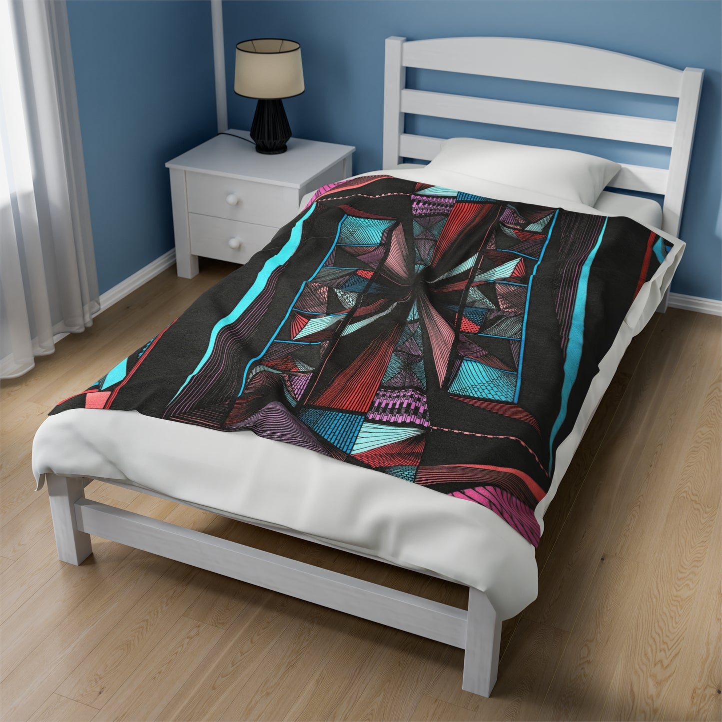 LIGHT DUO MEGALOPOLIS Velveteen Plush Blanket