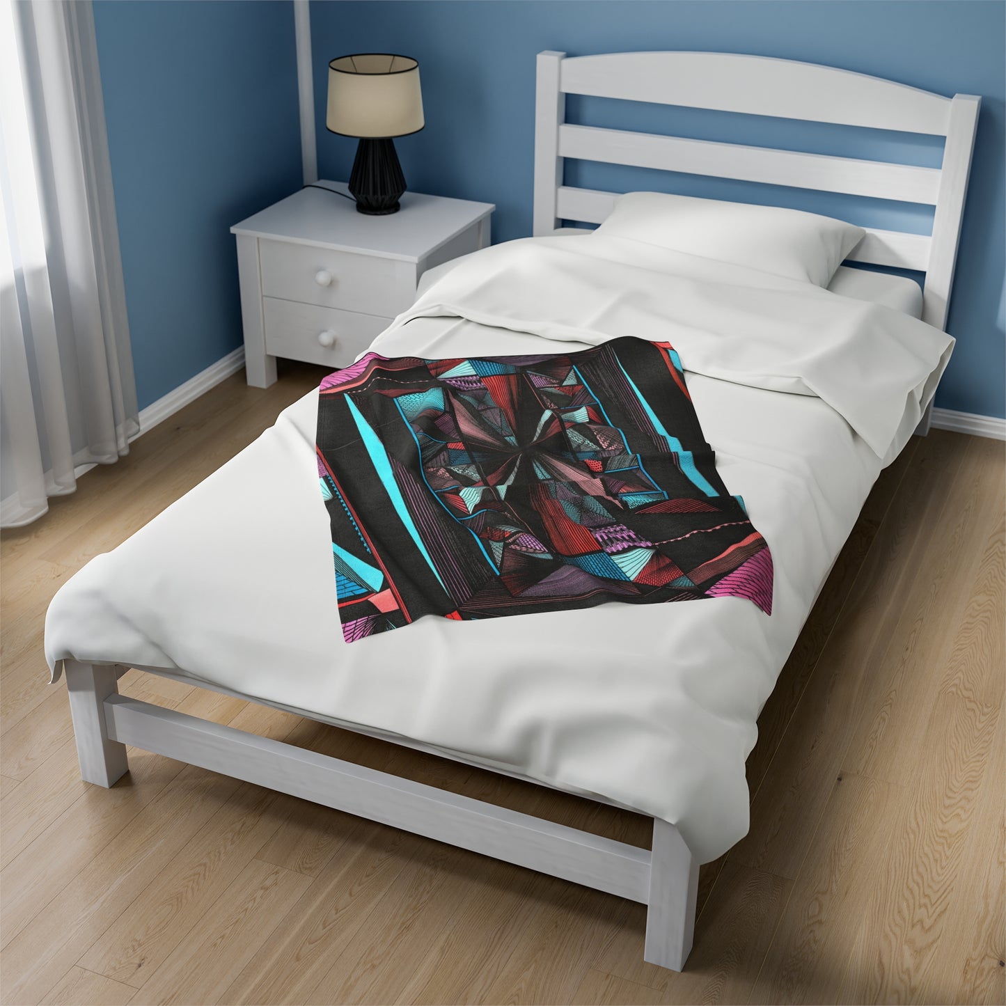 LIGHT DUO MEGALOPOLIS Velveteen Plush Blanket