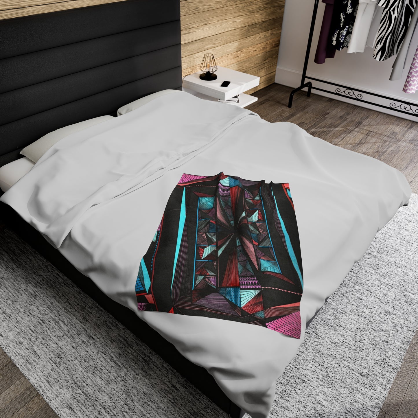 LIGHT DUO MEGALOPOLIS Velveteen Plush Blanket