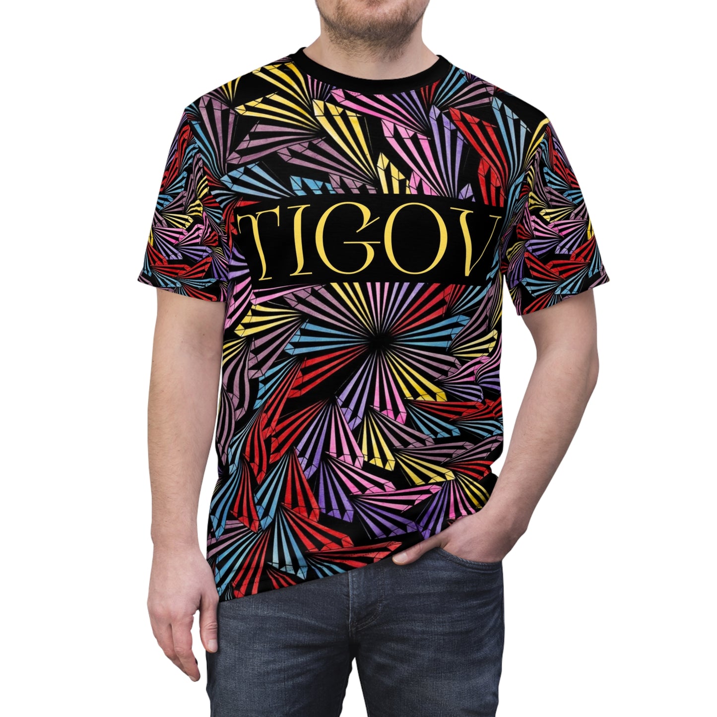 TIGOV PINWHEEL Unisex AOP Cut & Sew Tee