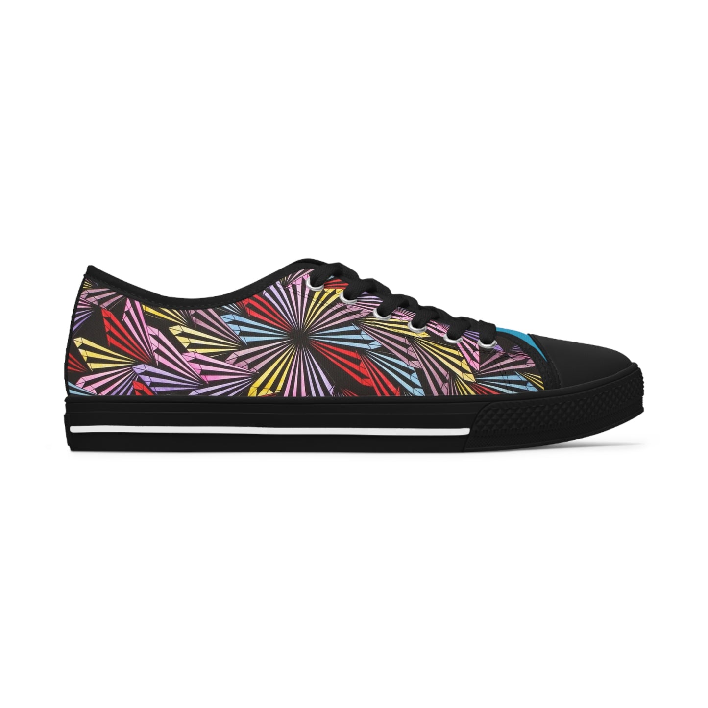PINWHEEL (TURQUOISE) Women's Low Top Sneakers