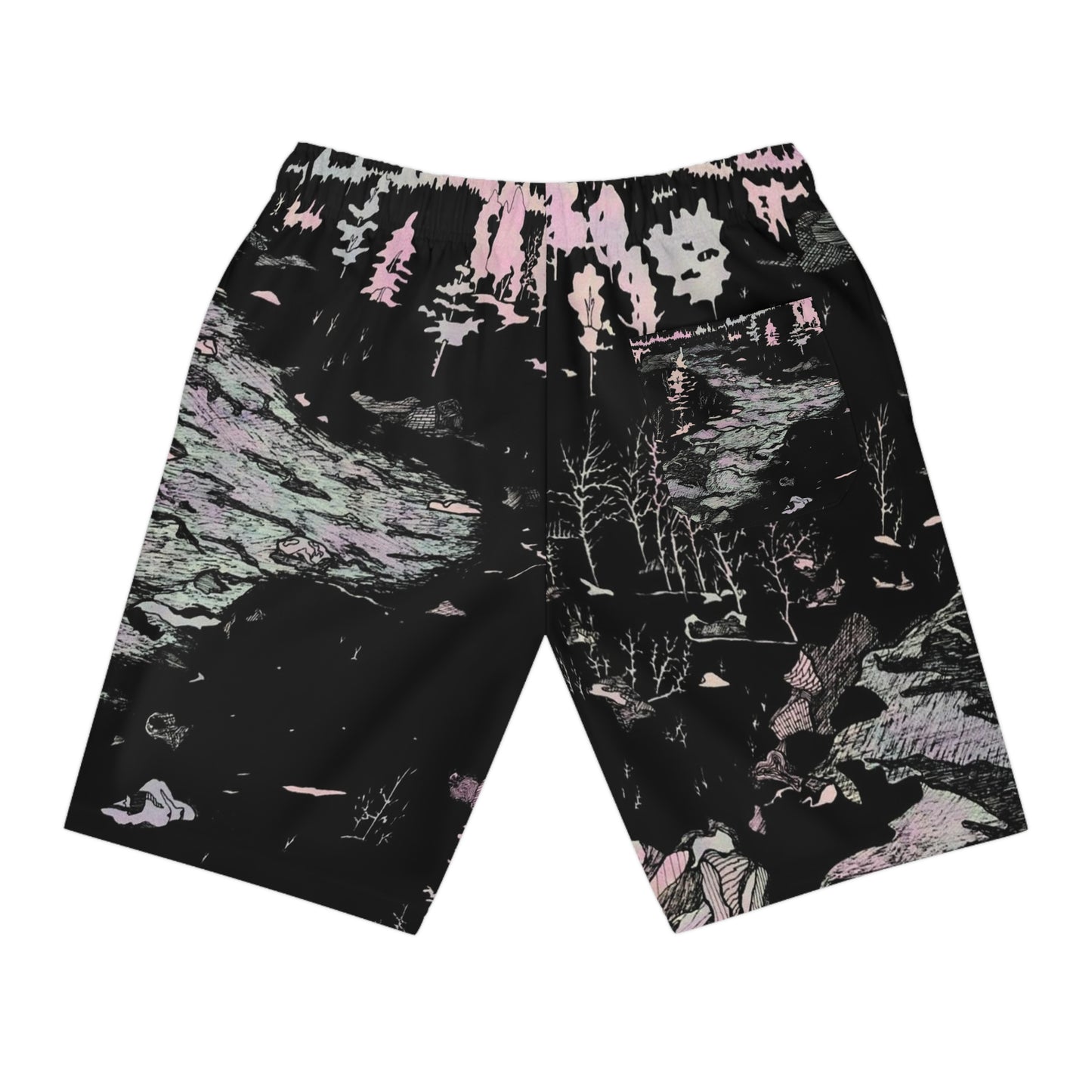 WONDERLUST Athletic Long Shorts (AOP)