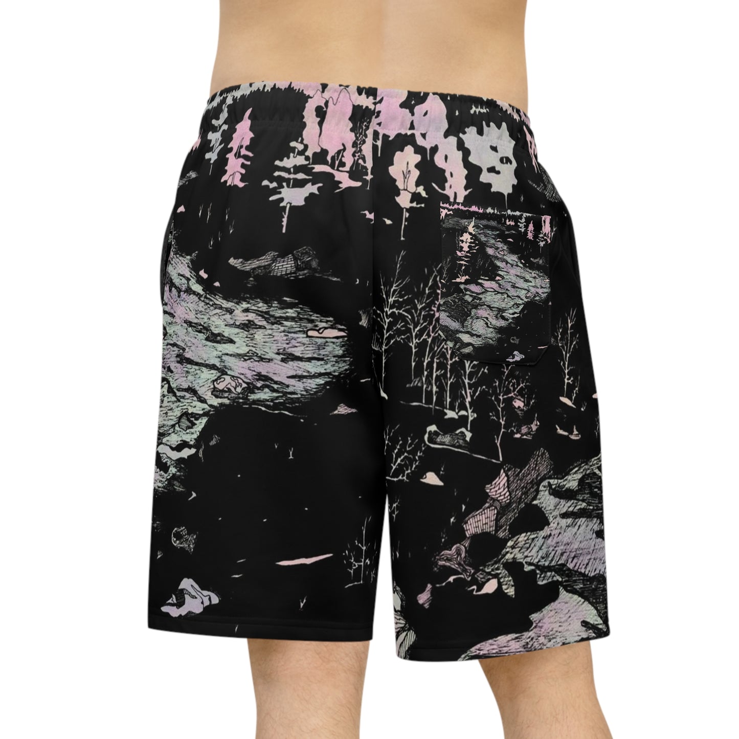 WONDERLUST Athletic Long Shorts (AOP)