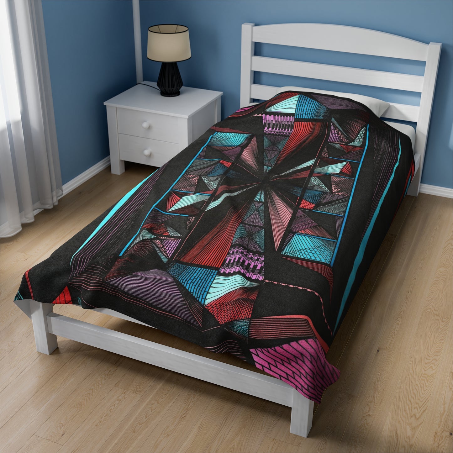LIGHT DUO MEGALOPOLIS Velveteen Plush Blanket