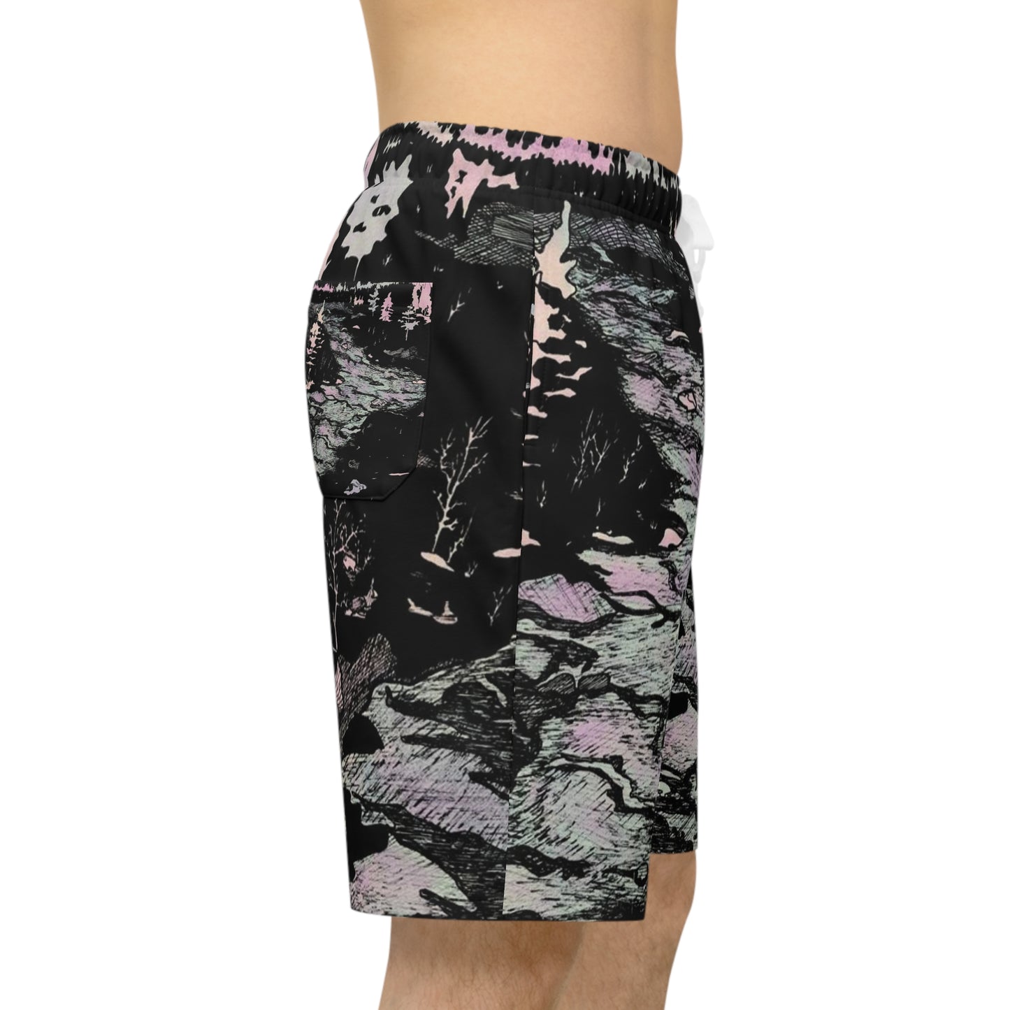 WONDERLUST Athletic Long Shorts (AOP)