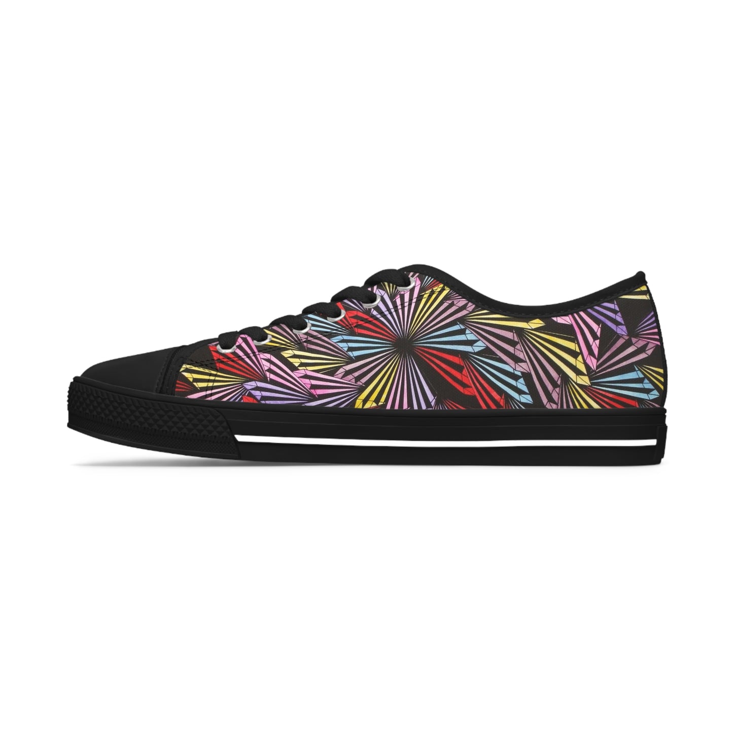 PINWHEEL (TURQUOISE) Women's Low Top Sneakers