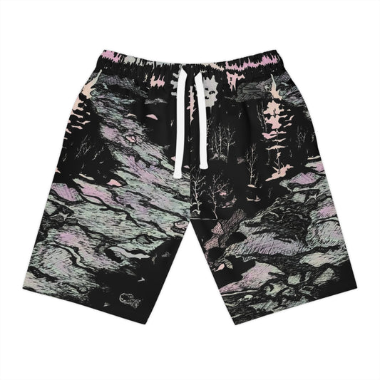 WONDERLUST Athletic Long Shorts (AOP)