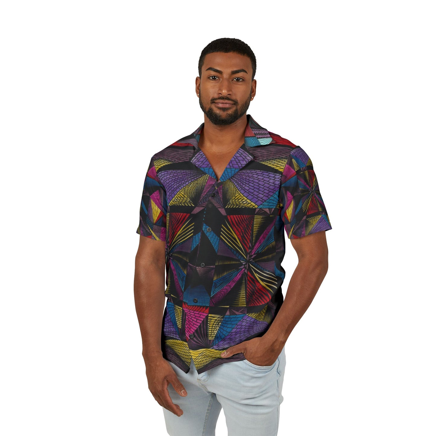 EDIFACE Men's Hawaiian Camp Shirt (AOP)