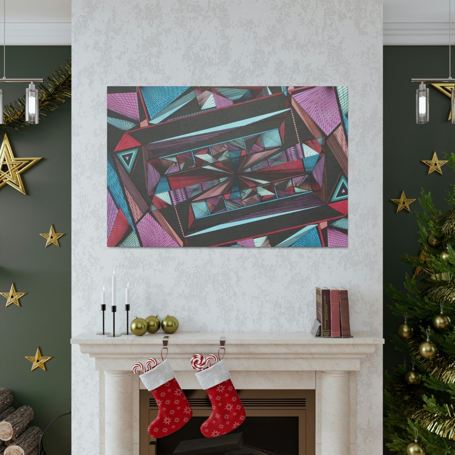 LIGHT DUO MEGALOPOLIS Canvas Gallery Wraps