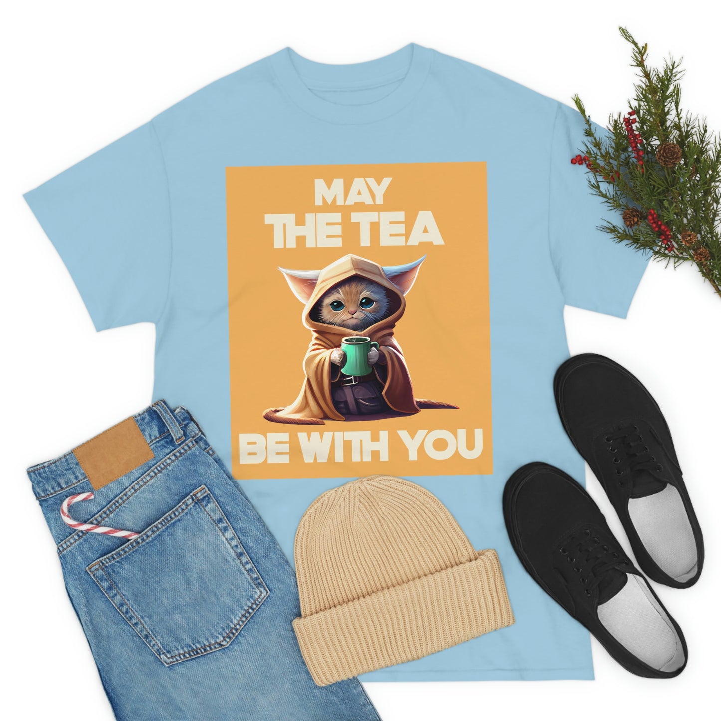 MAY THE TEA BE WITH YOU Unisex Heavy Cotton Tee