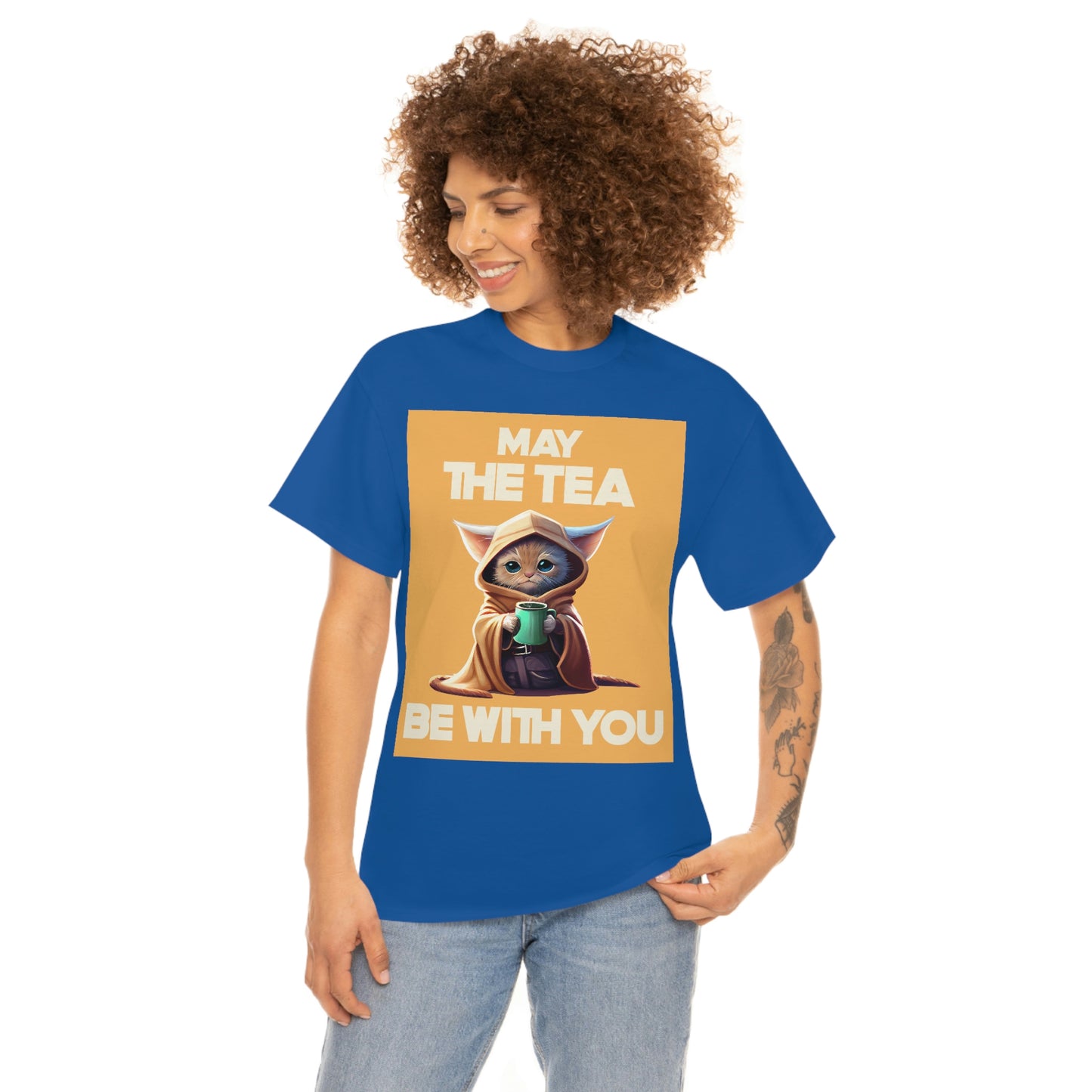 MAY THE TEA BE WITH YOU Unisex Heavy Cotton Tee