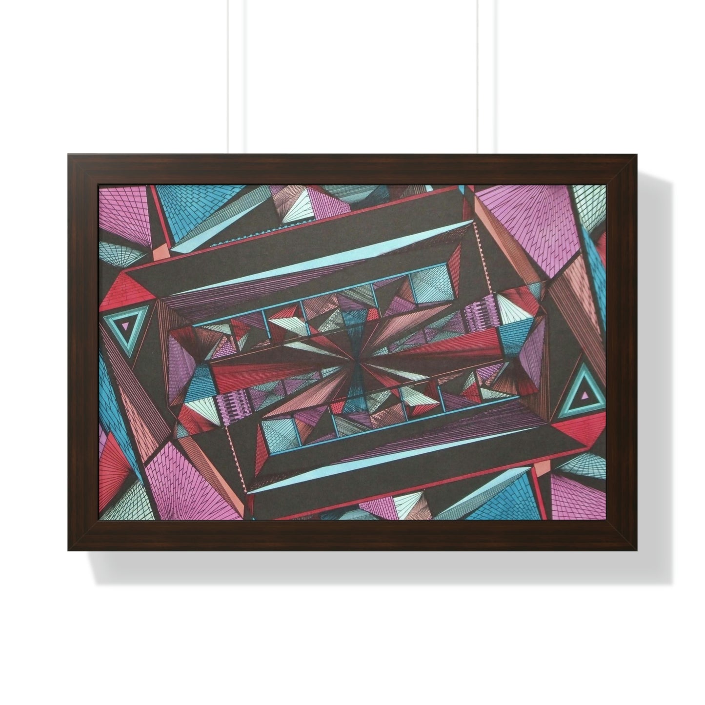 LIGHT DUO MEGALOPOLIS Framed Horizontal Poster