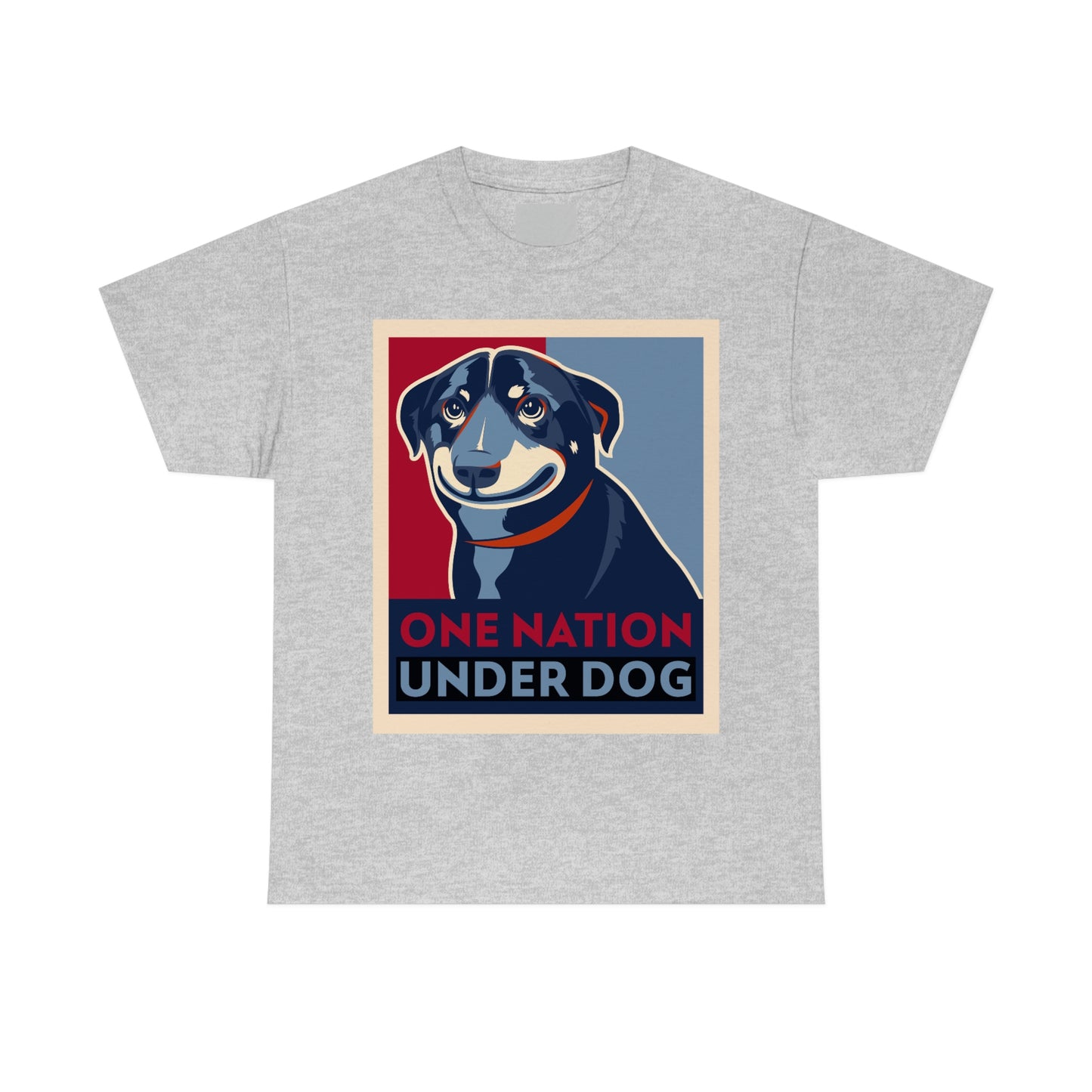 ONE NATION UNDER DOG Unisex Heavy Cotton Tee