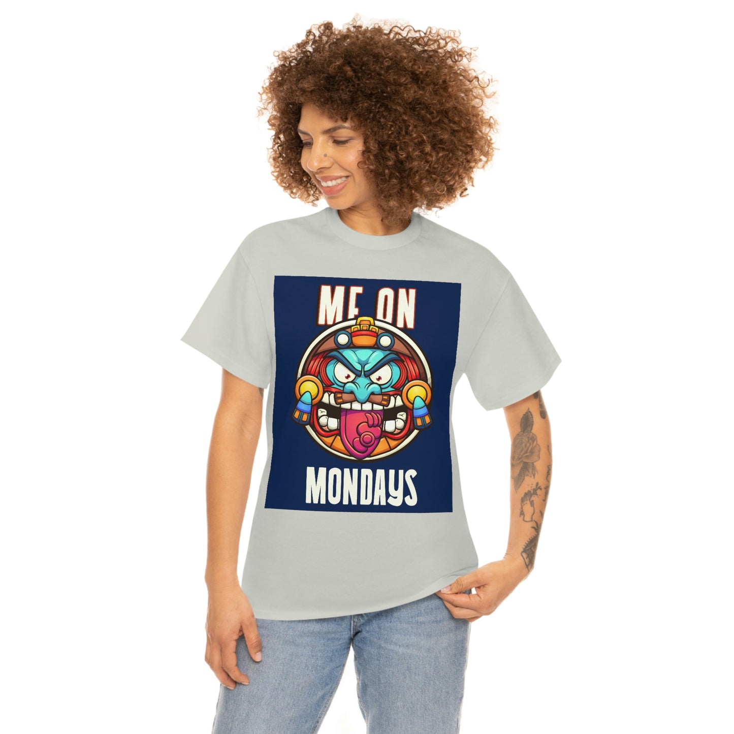 ME ON MONDAYS (BLUE) Unisex Heavy Cotton Tee