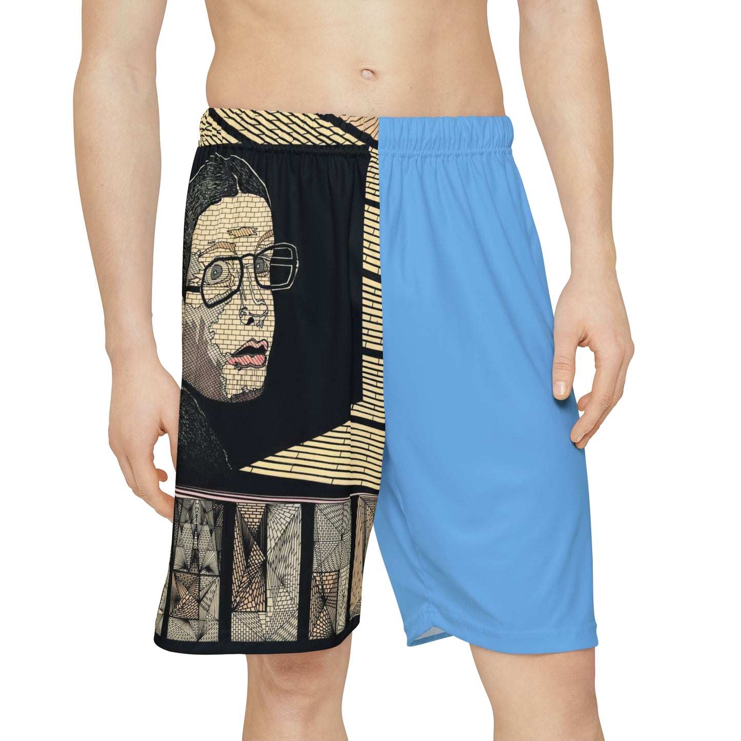 BLUE PLATONIC LOVE  Men’s Sports Shorts (does not have pockets)
