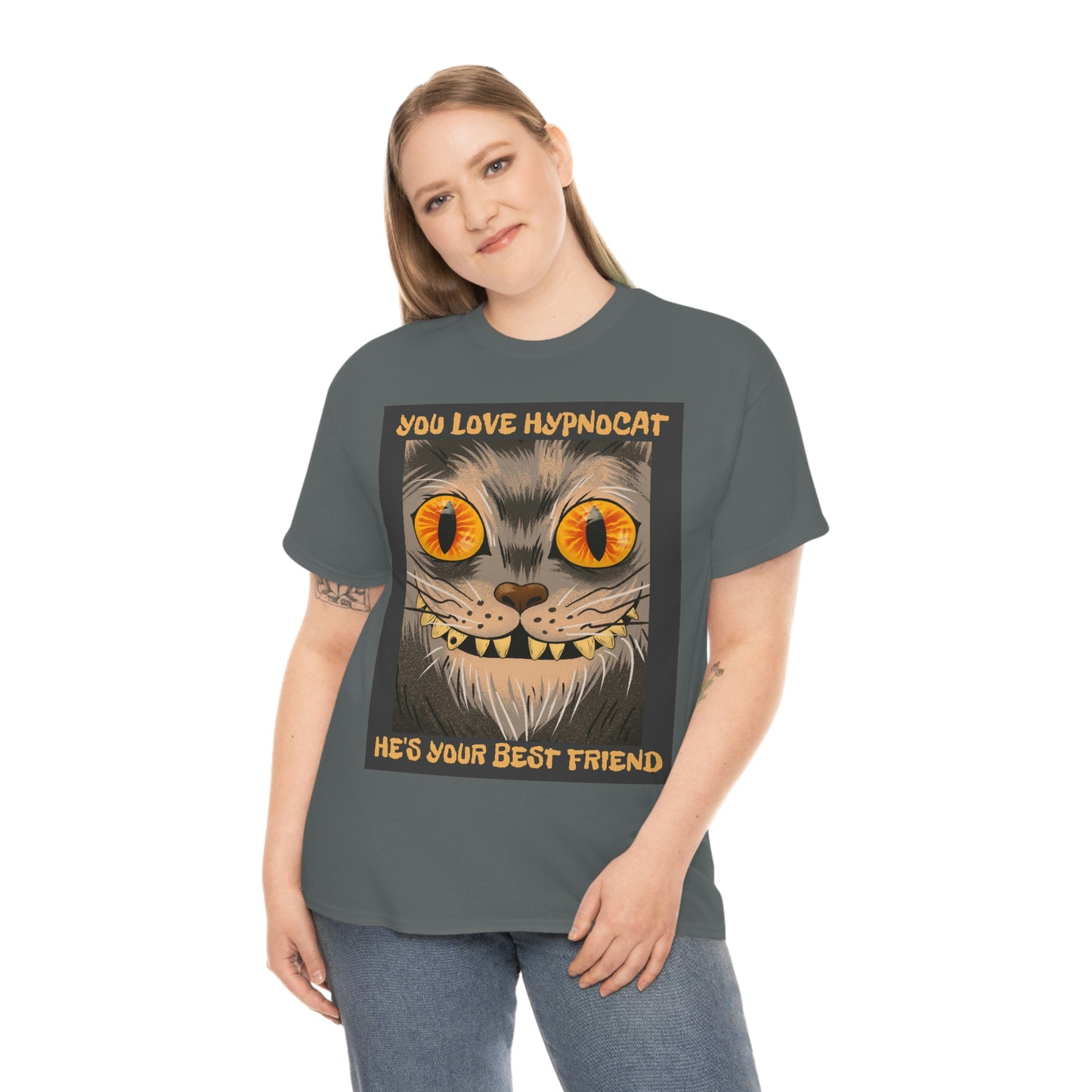 YOU LOVE HYPNOCAT Unisex Heavy Cotton Tee
