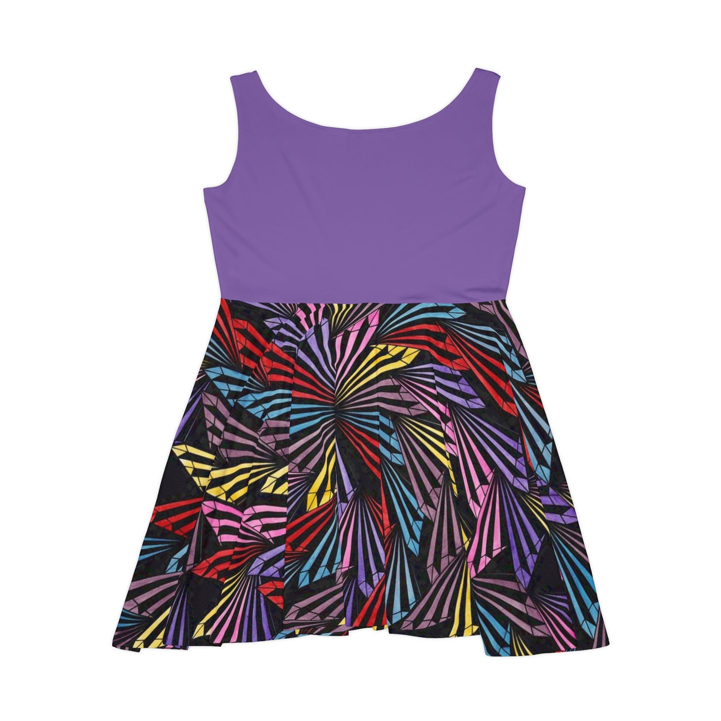 PURPLE PINWHEEL Women's Skater Dress