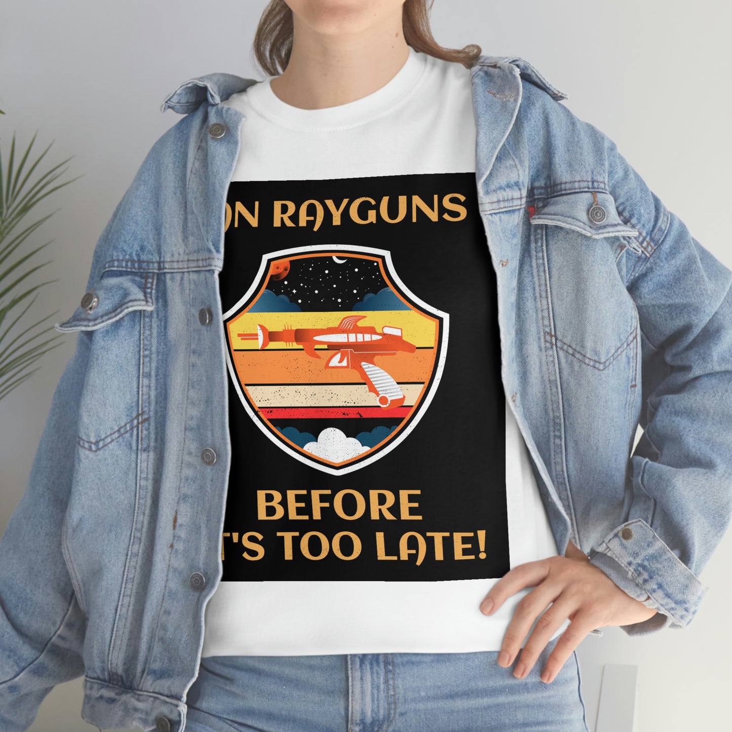 BAN RAYGUNS Unisex Heavy Cotton Tee