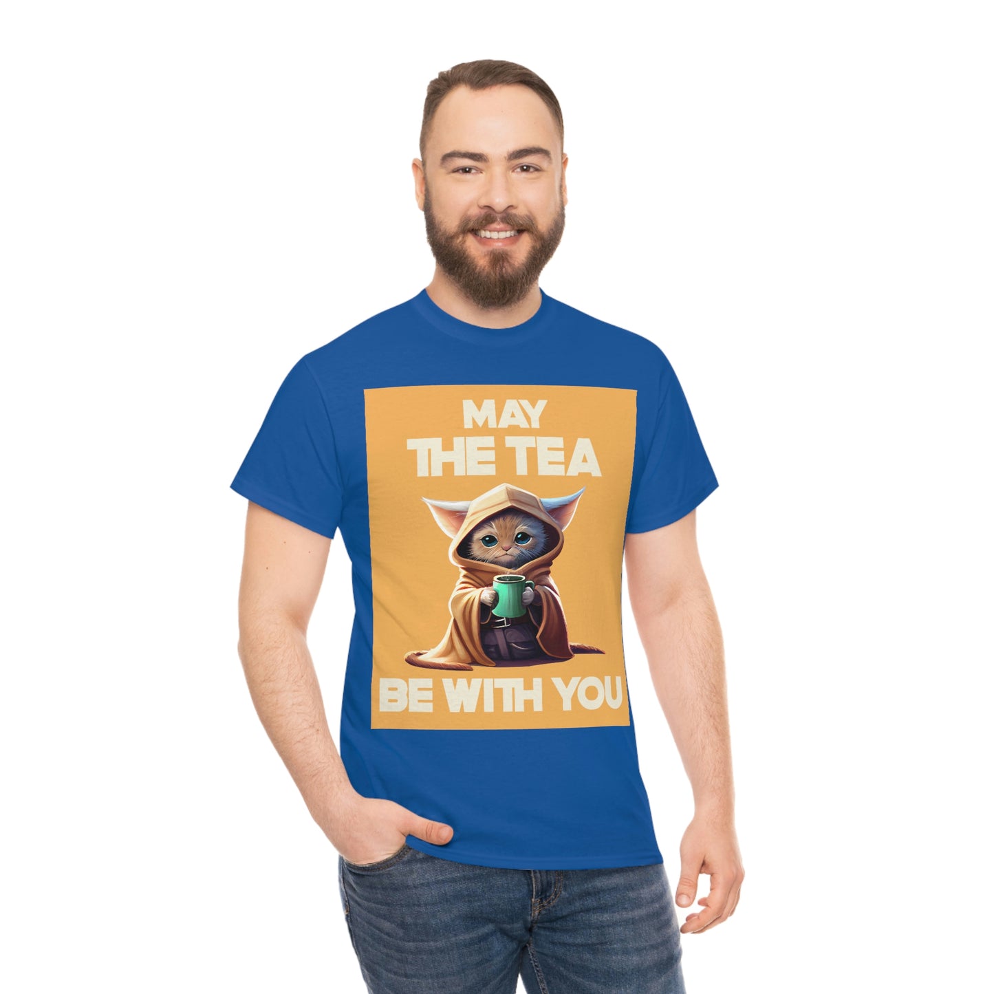 MAY THE TEA BE WITH YOU Unisex Heavy Cotton Tee