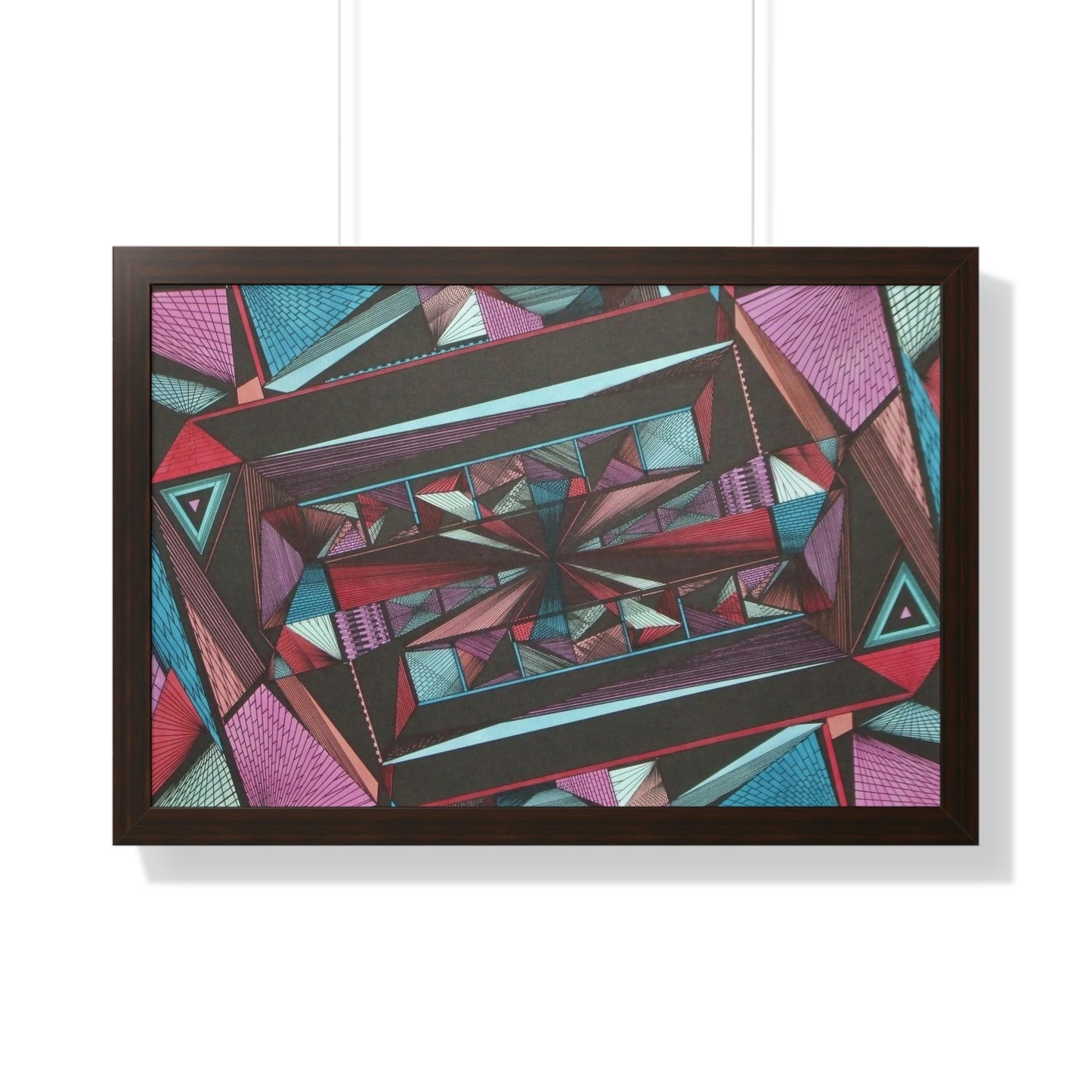 LIGHT DUO MEGALOPOLIS Framed Horizontal Poster