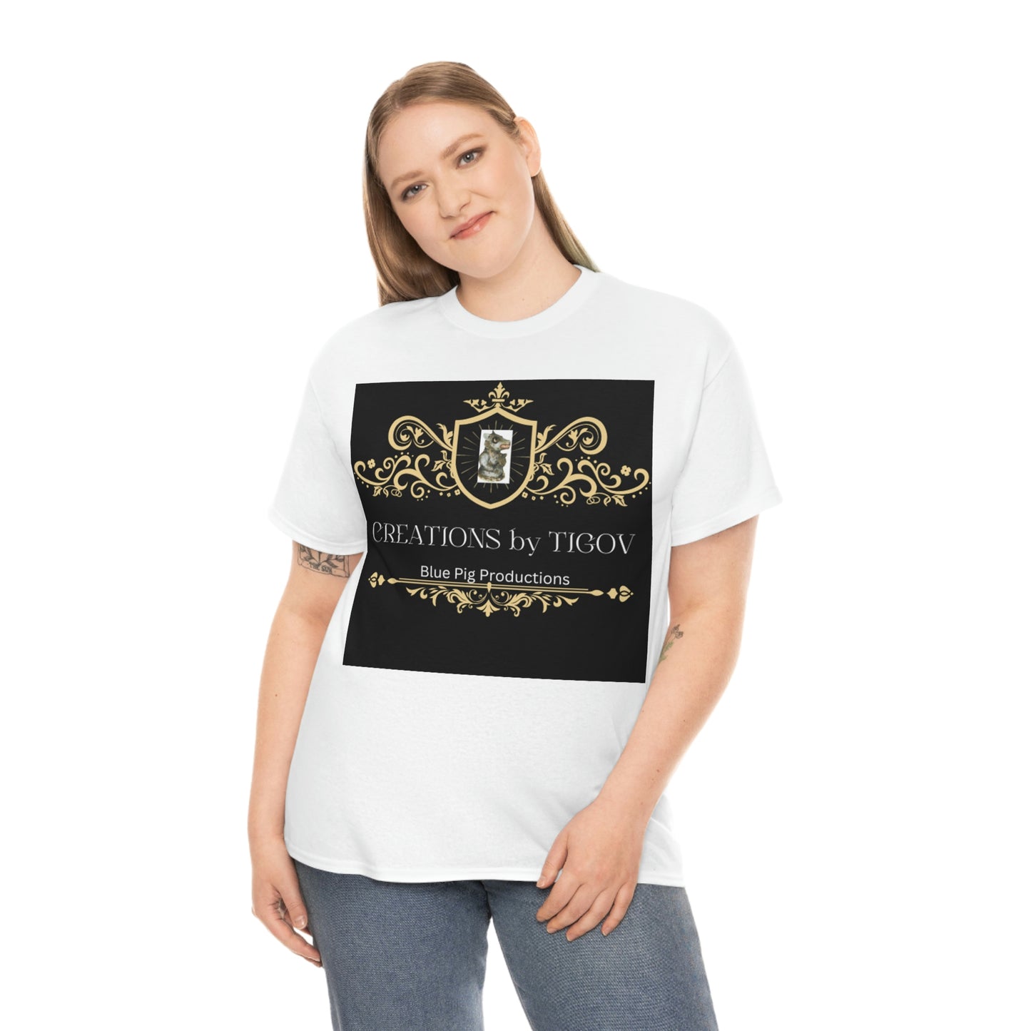 CREATIONS BY TIGOV Unisex Heavy Cotton Tee