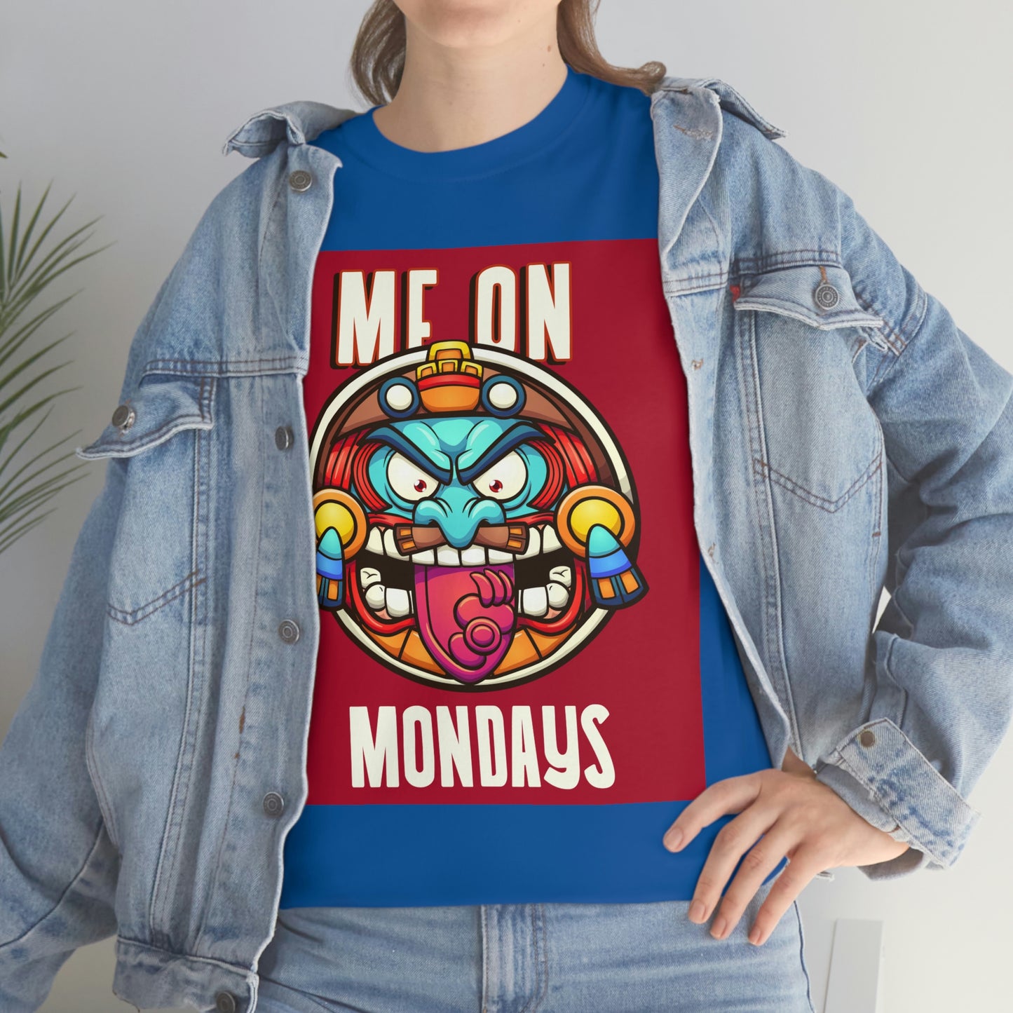 ME ON MONDAYS (RED) Unisex Heavy Cotton Tee