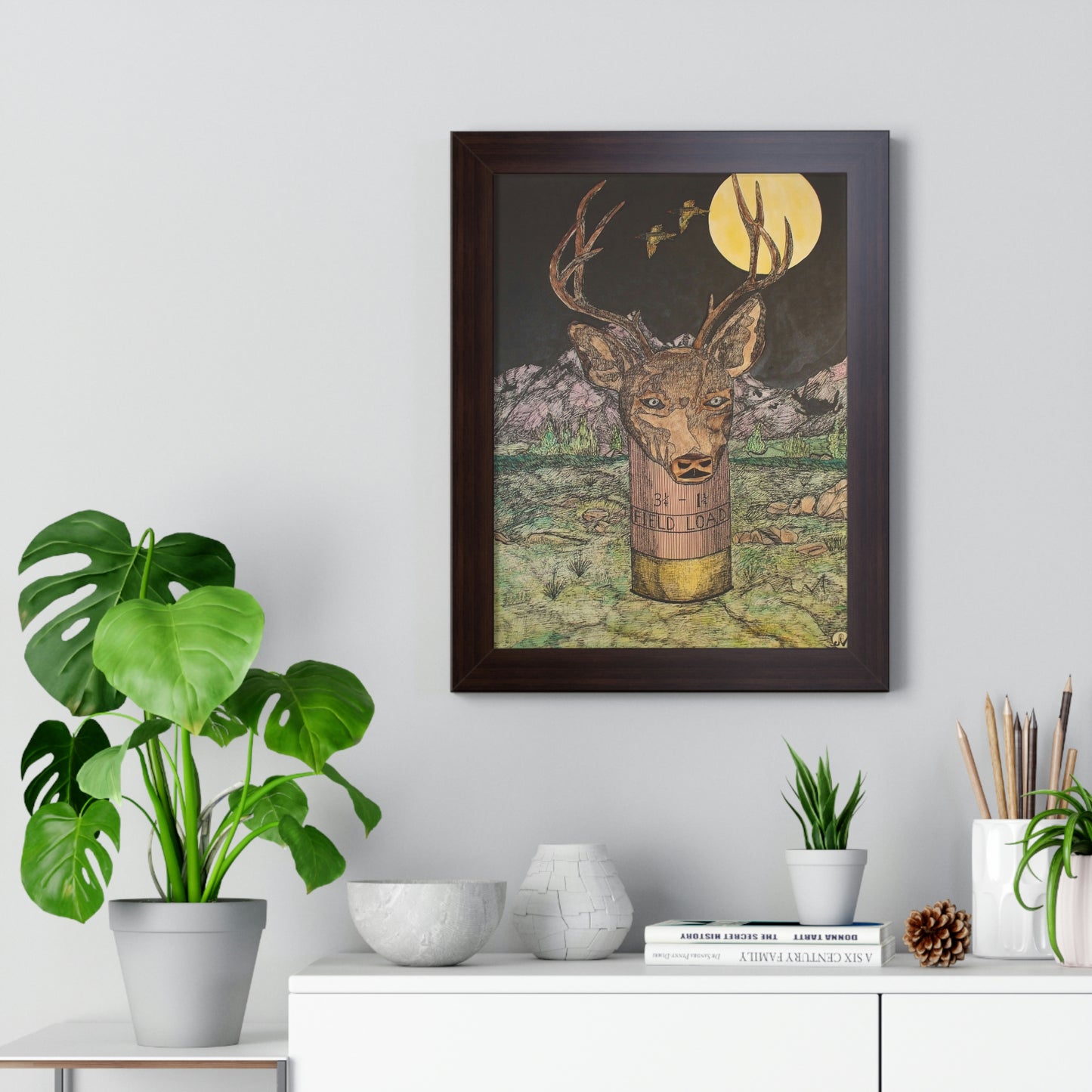 BUCKSHOT Framed Vertical Poster