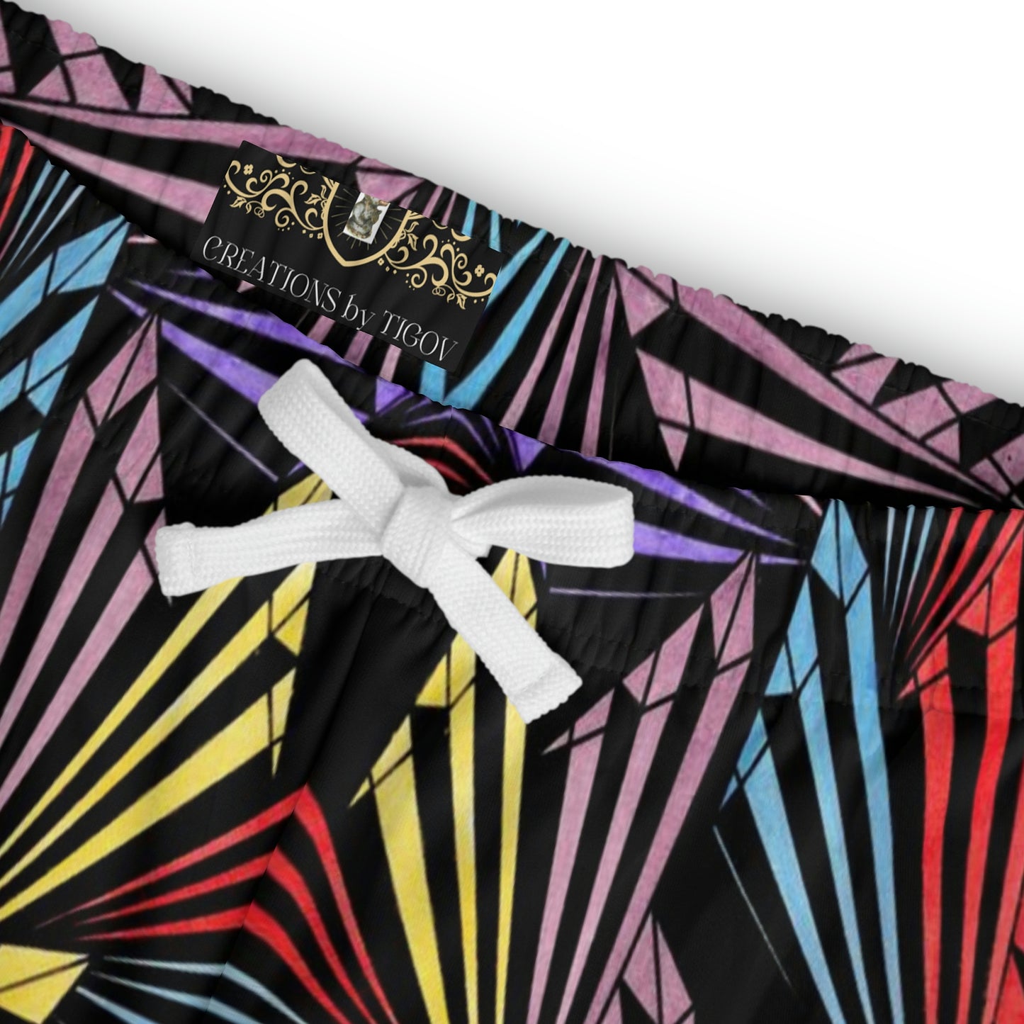 PINWHEEL Athletic Long Shorts (AOP)