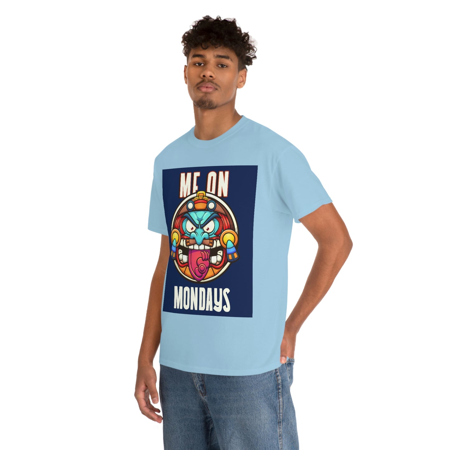 ME ON MONDAYS (BLUE) Unisex Heavy Cotton Tee