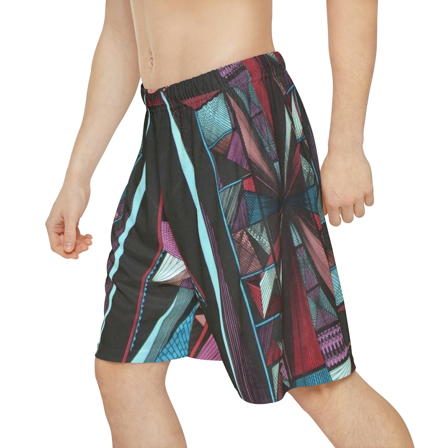 LIGHT DUO MEGALOPOLIS  Men’s Sports Shorts (Does not have pockets)