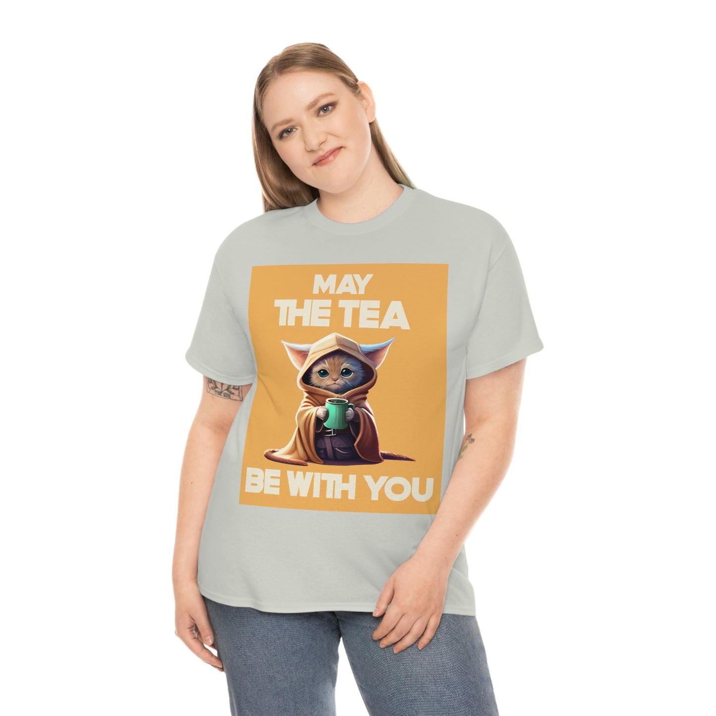MAY THE TEA BE WITH YOU Unisex Heavy Cotton Tee