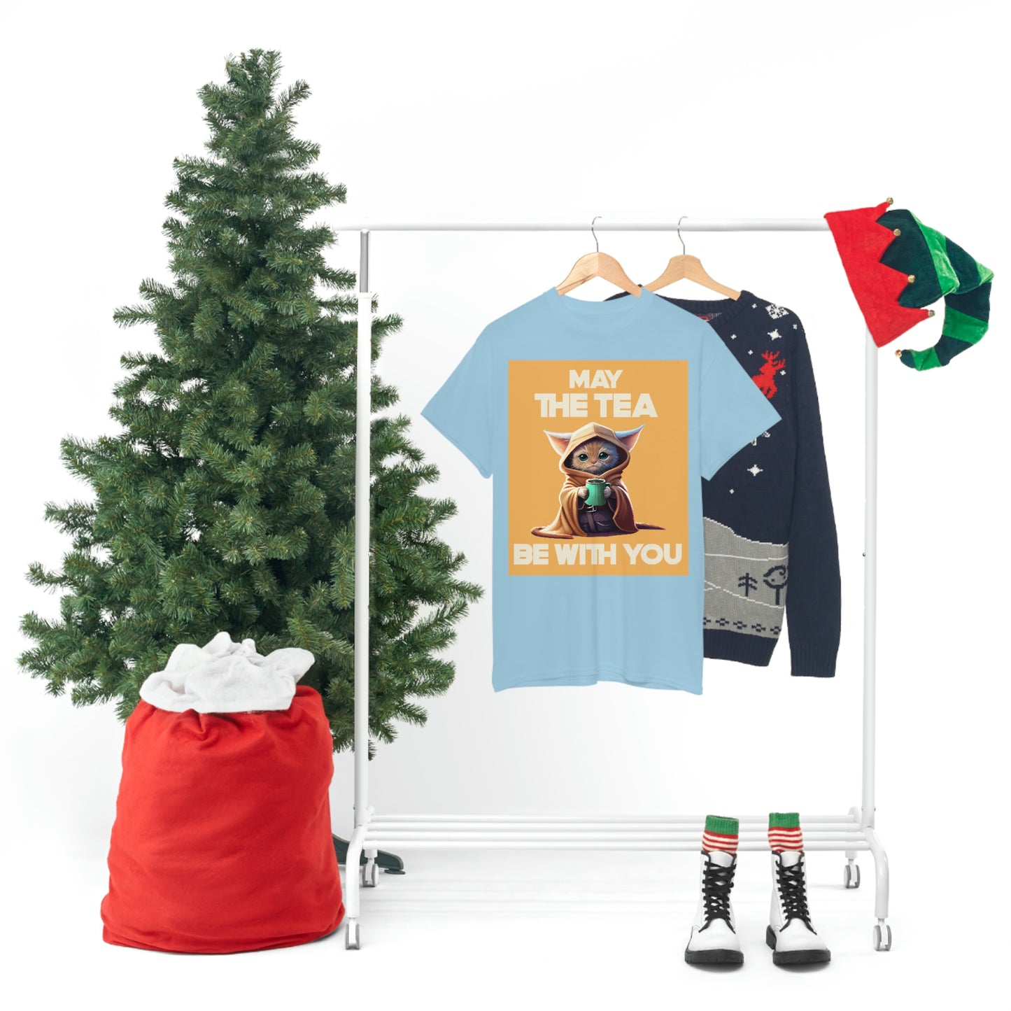 MAY THE TEA BE WITH YOU Unisex Heavy Cotton Tee