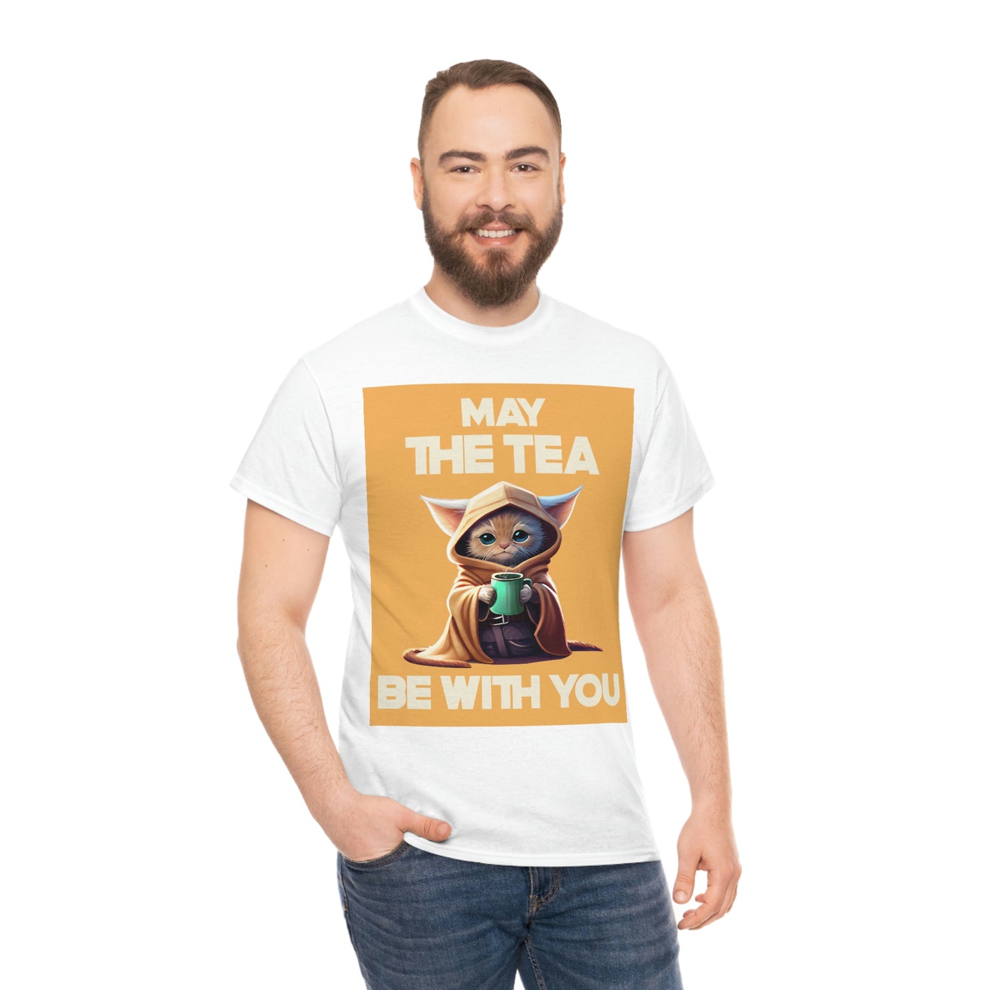 MAY THE TEA BE WITH YOU Unisex Heavy Cotton Tee