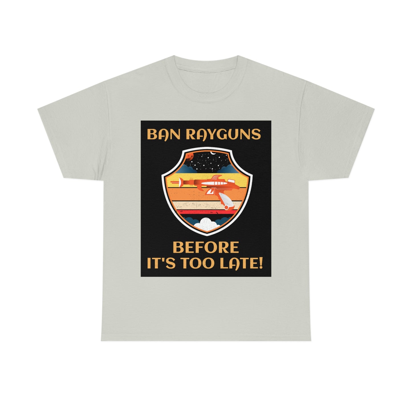 BAN RAYGUNS Unisex Heavy Cotton Tee