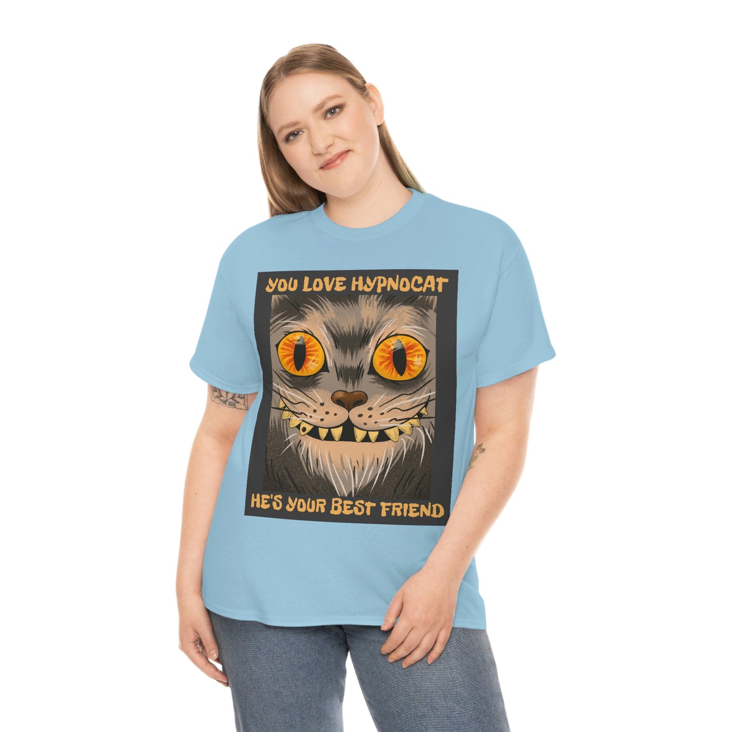 YOU LOVE HYPNOCAT Unisex Heavy Cotton Tee
