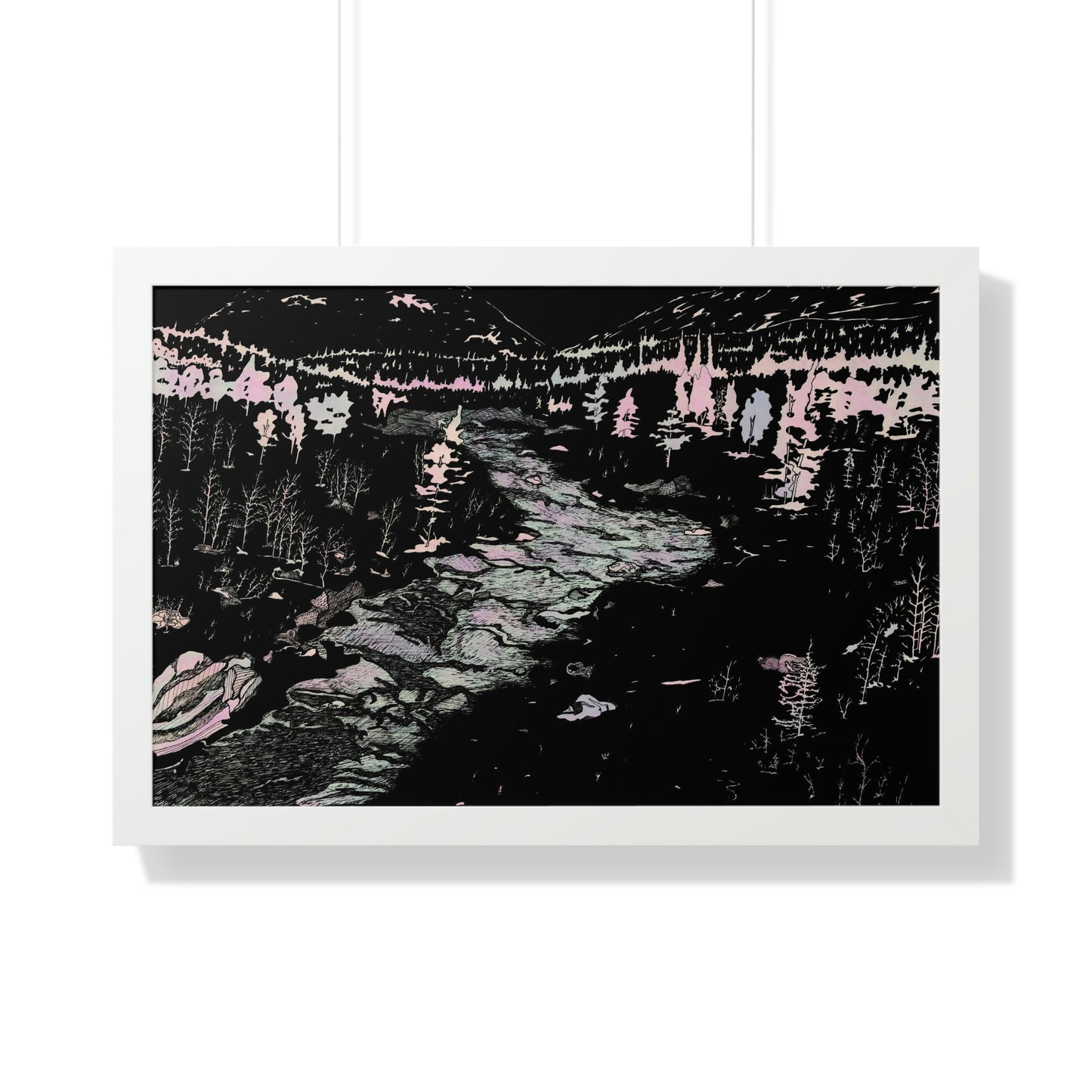 WONDERLUST Framed Horizontal Poster