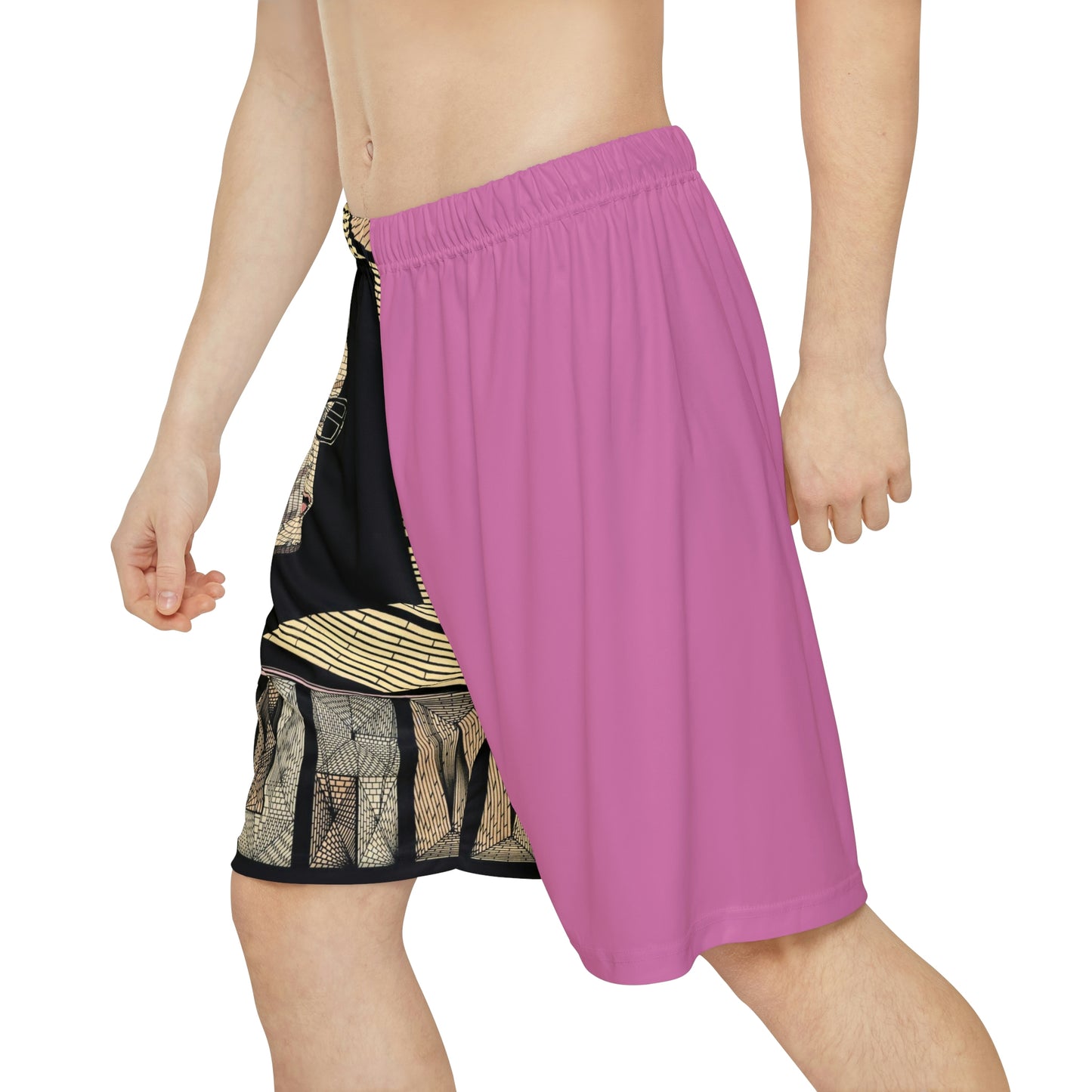 PINK PLATONIC LOVE  Men’s Sports Shorts (does not have pockets)
